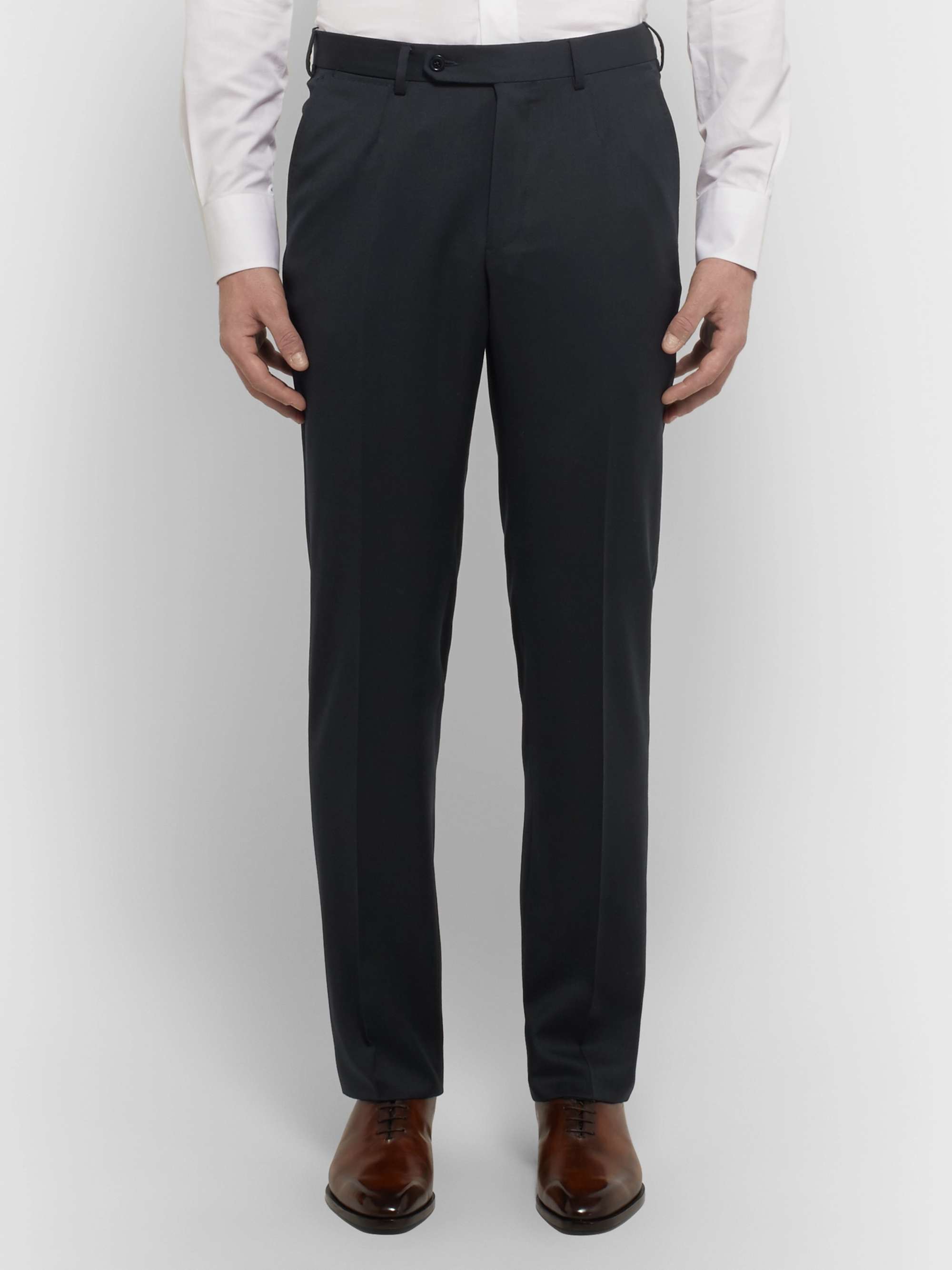 ZEGNA Midnight-Blue Slim-Fit Wool-Twill Suit