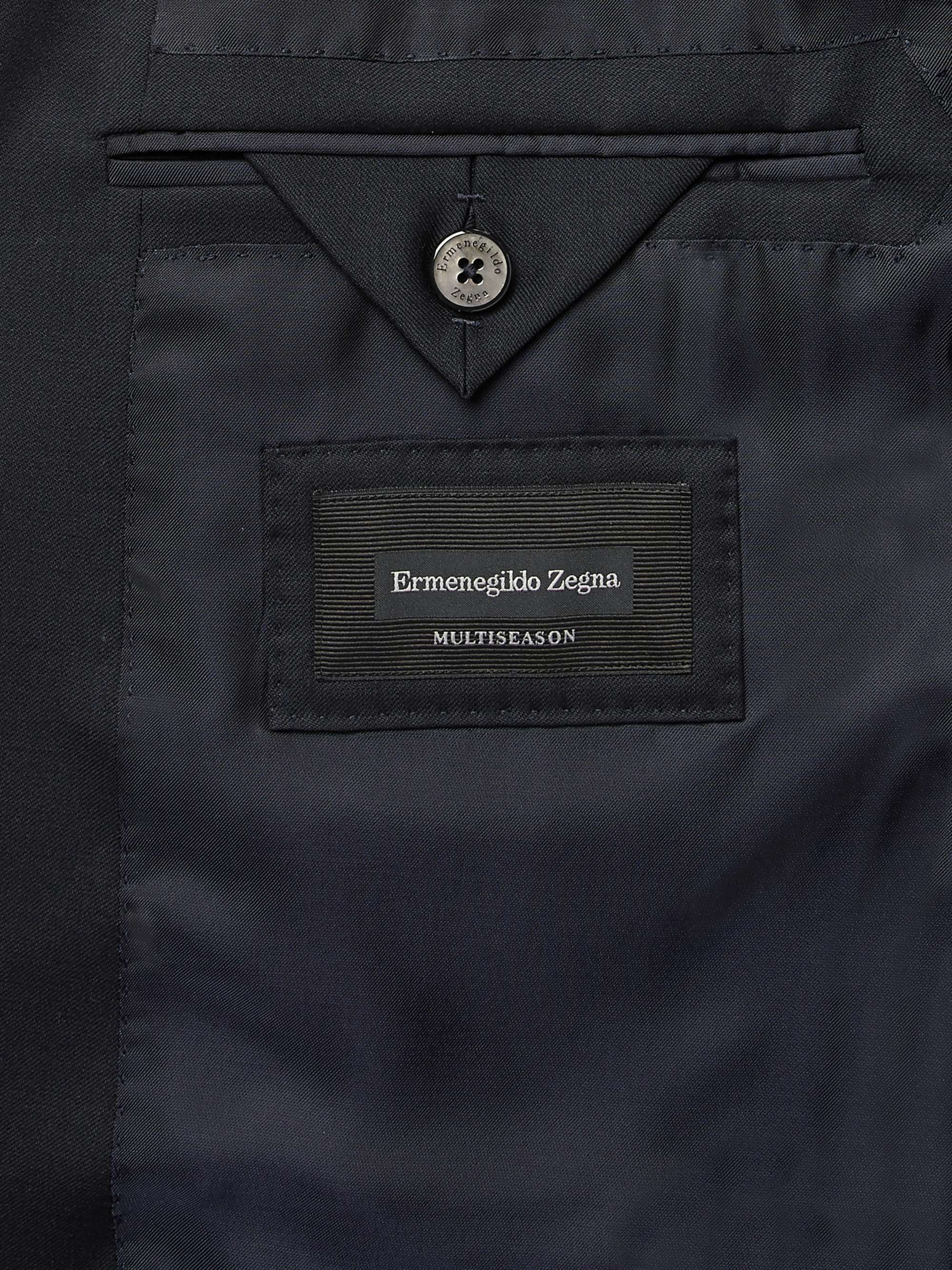 ZEGNA Midnight-Blue Slim-Fit Wool-Twill Suit