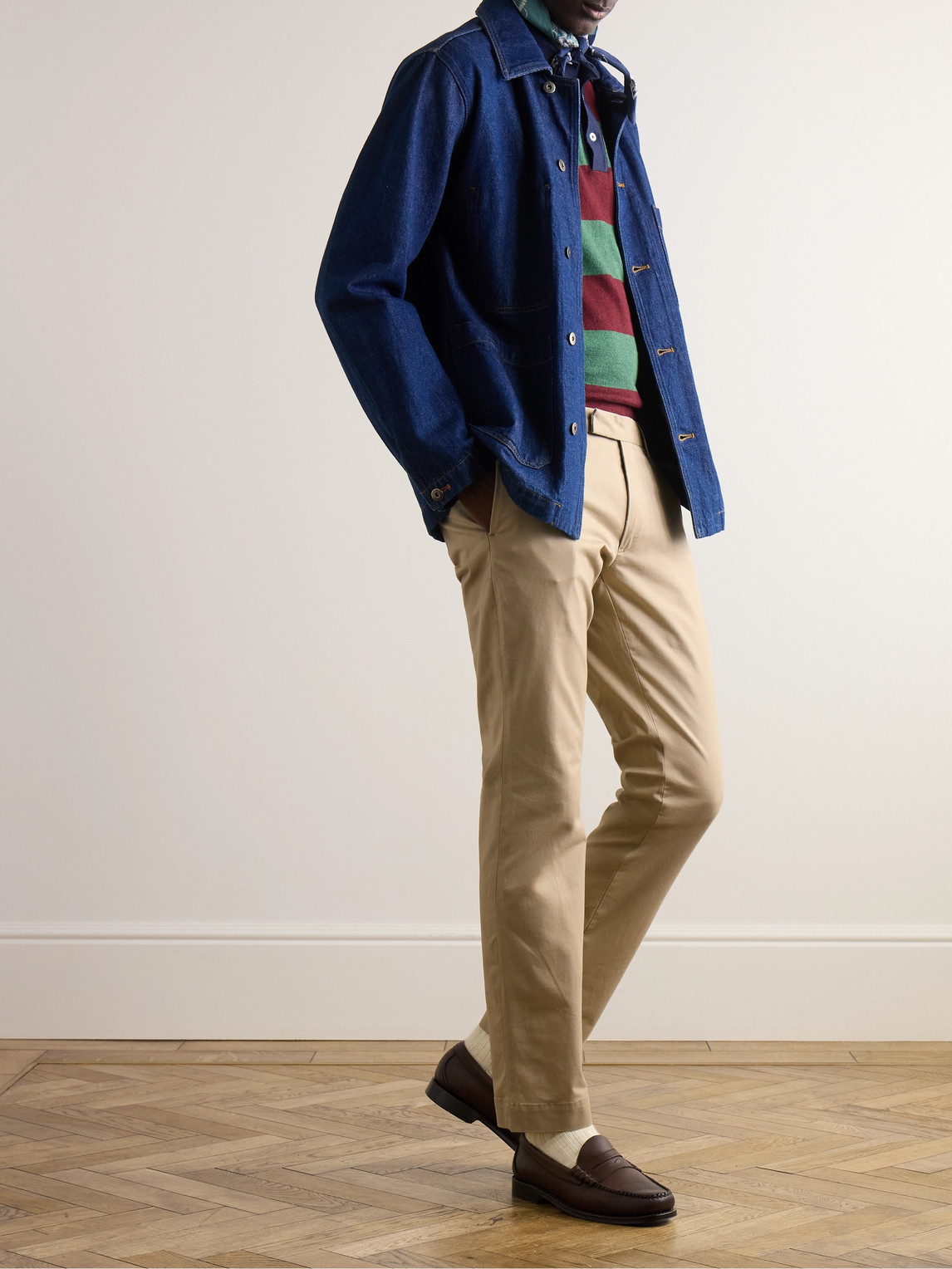 Polo Ralph Lauren Stretch-cotton Jarrett Slim Trousers In Neutrals
