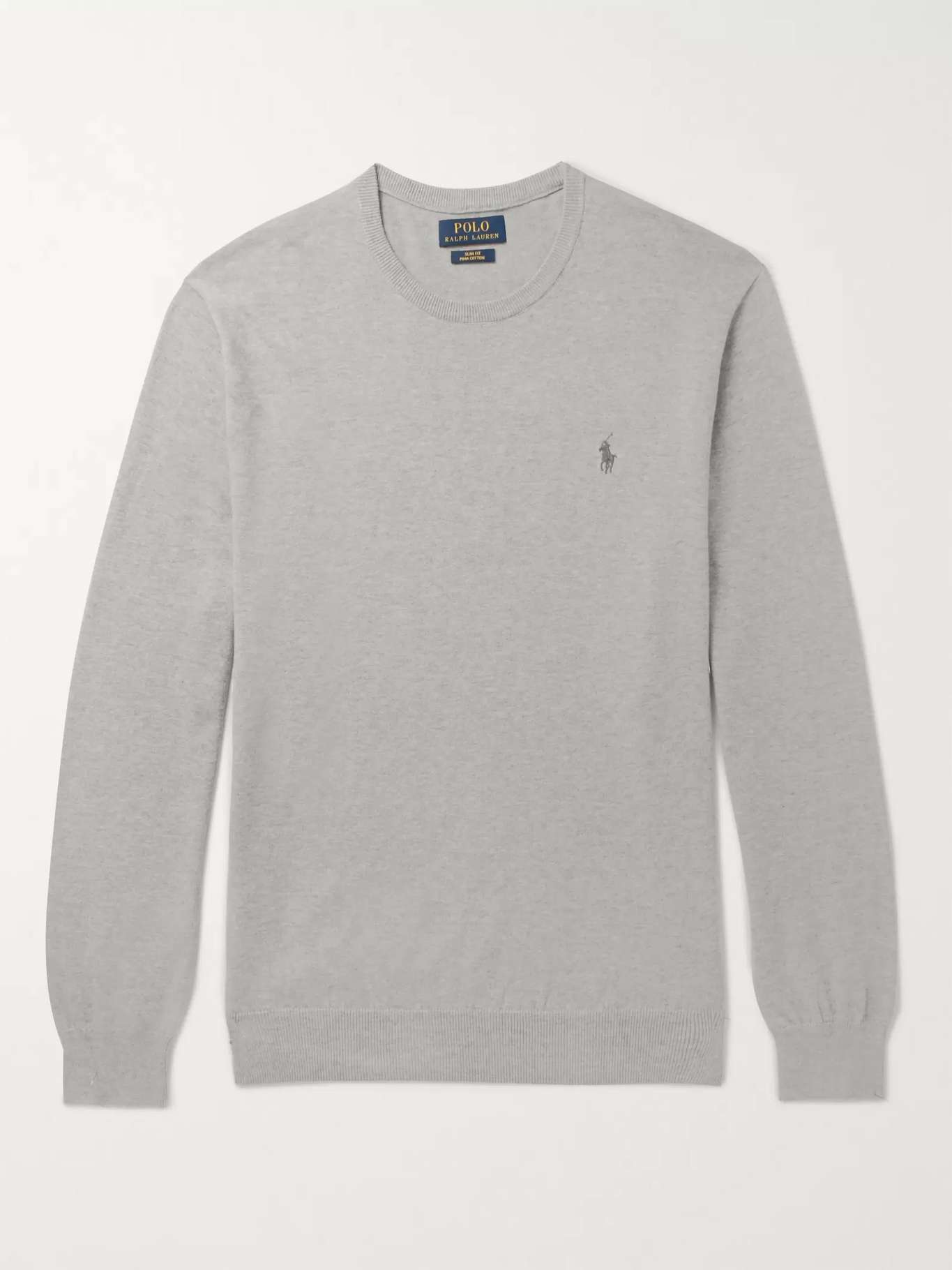 POLO RALPH LAUREN Slim-Fit Pima Cotton Sweater for Men | MR PORTER