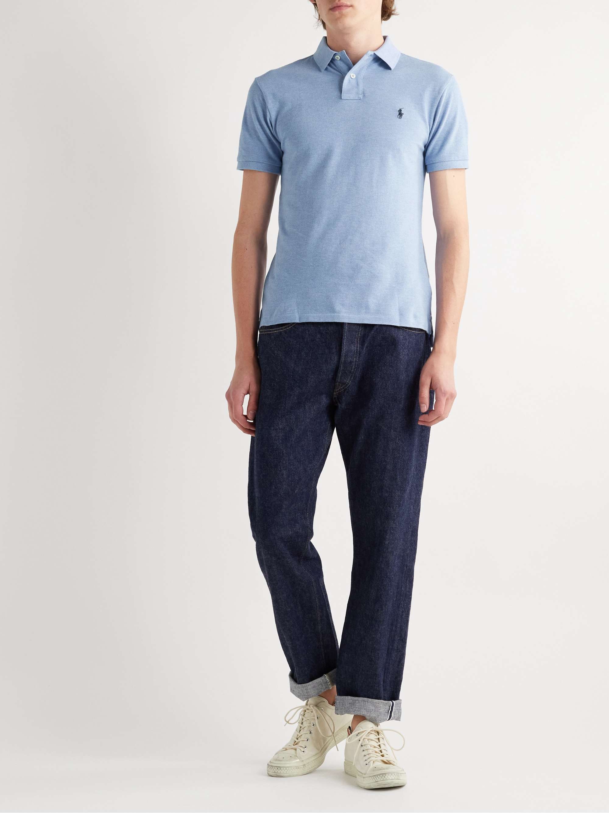 POLO RALPH LAUREN Slim-Fit Cotton-Piqué Polo Shirt for Men | MR PORTER