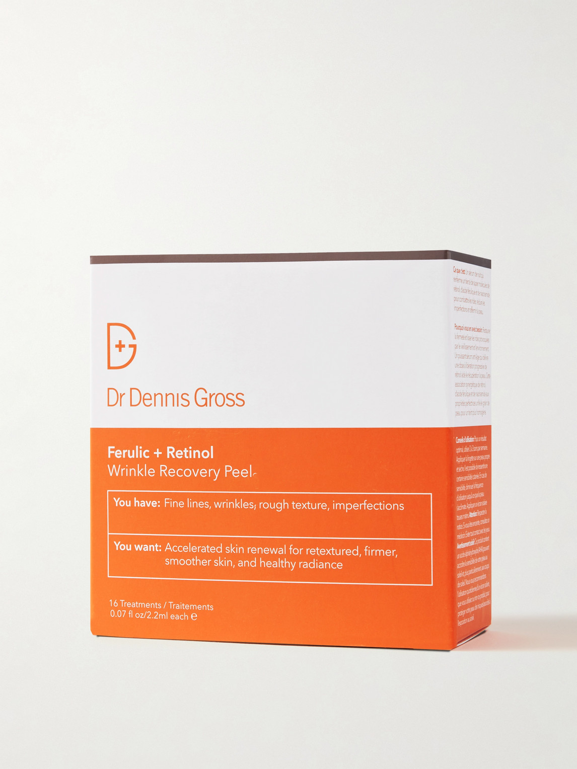 Dr. Dennis Gross Skincare Advanced Retinol + Ferulic Overnight Texture Renewal Peel X 16