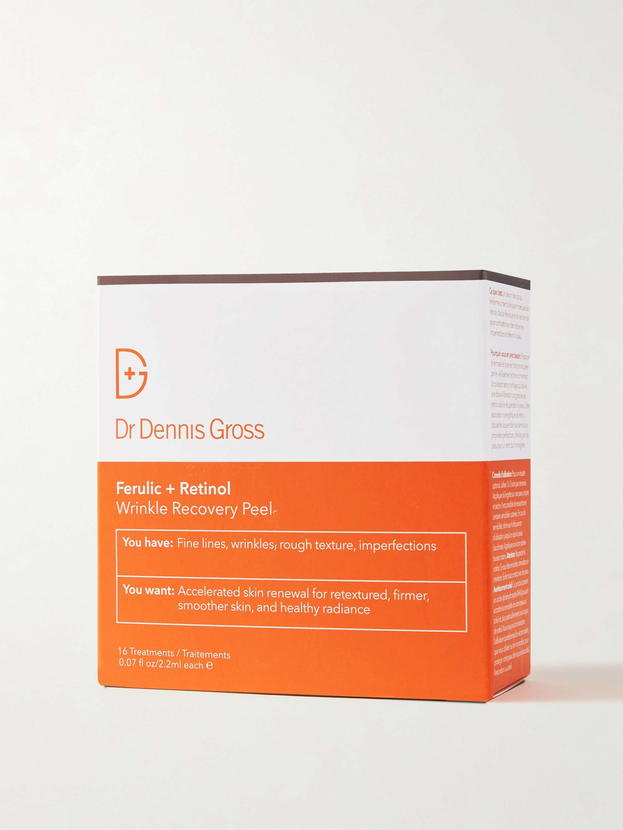 DR. DENNIS GROSS SKINCARE Ferulic + Retinol Wrinkle Recovery Peel, 16 x 2.2ml
