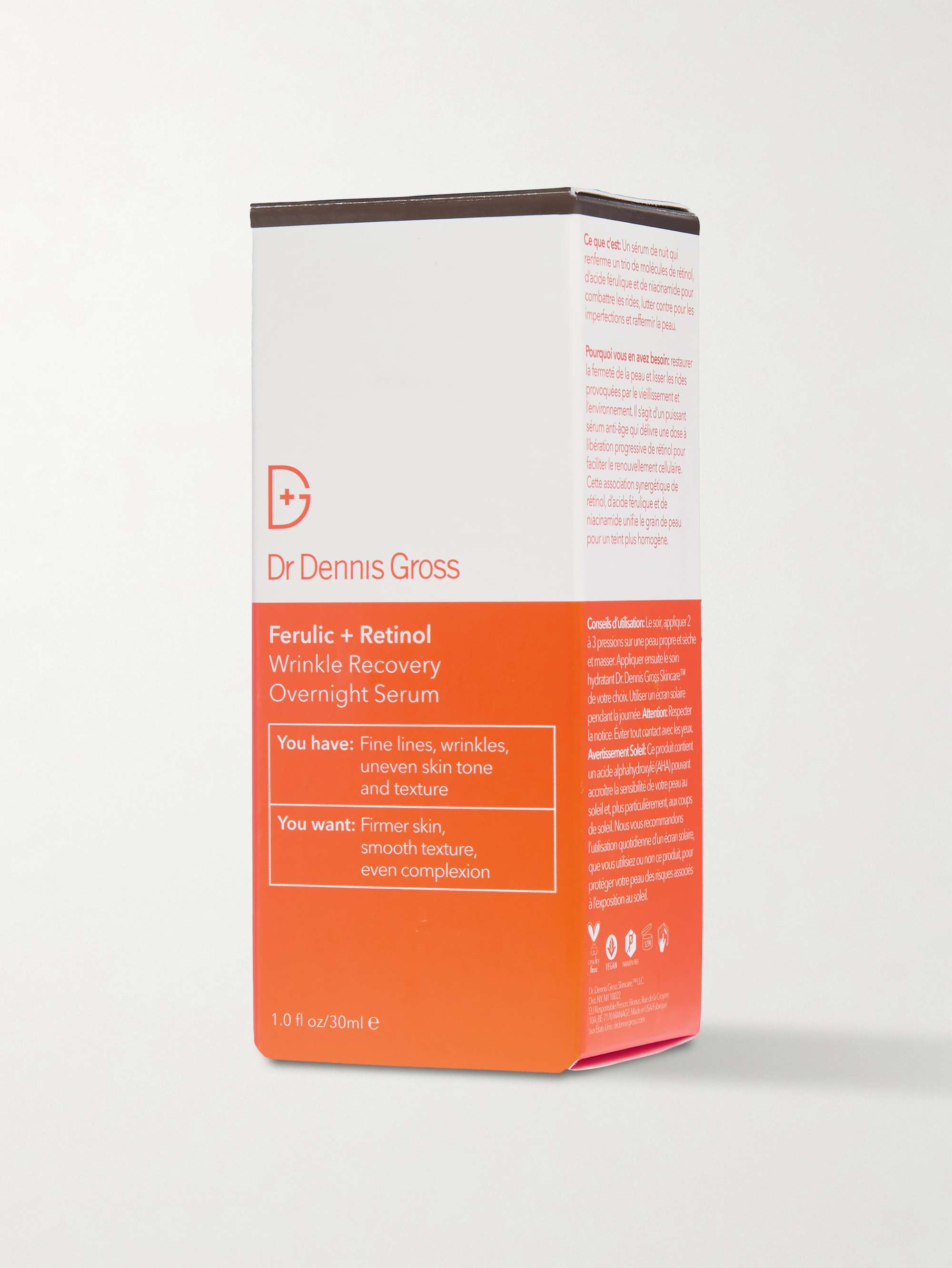 DR. DENNIS GROSS SKINCARE Ferulic + Retinol Wrinkle Recovery Overnight Serum, 30ml