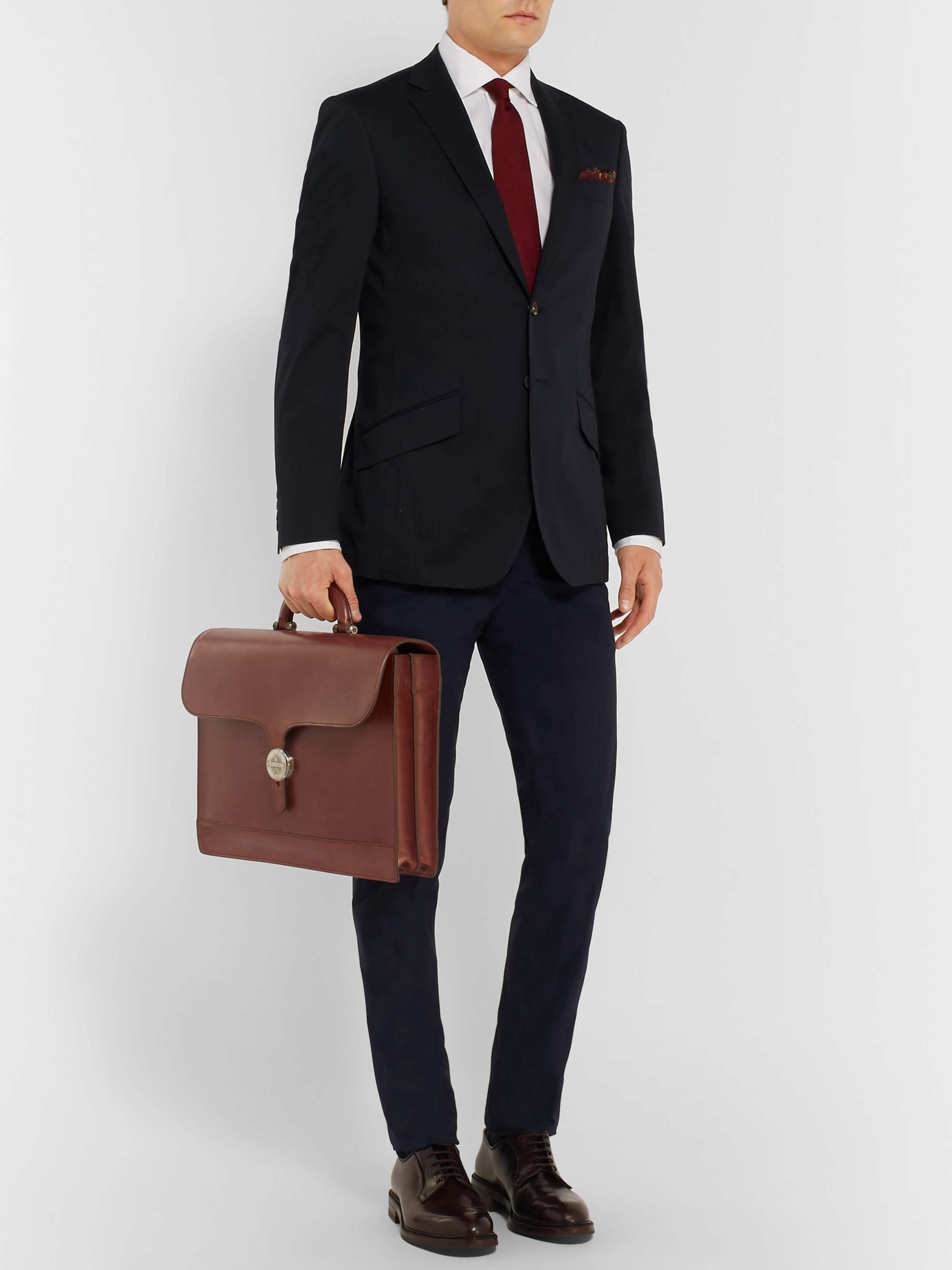 PURDEY Audley Leather Briefcase