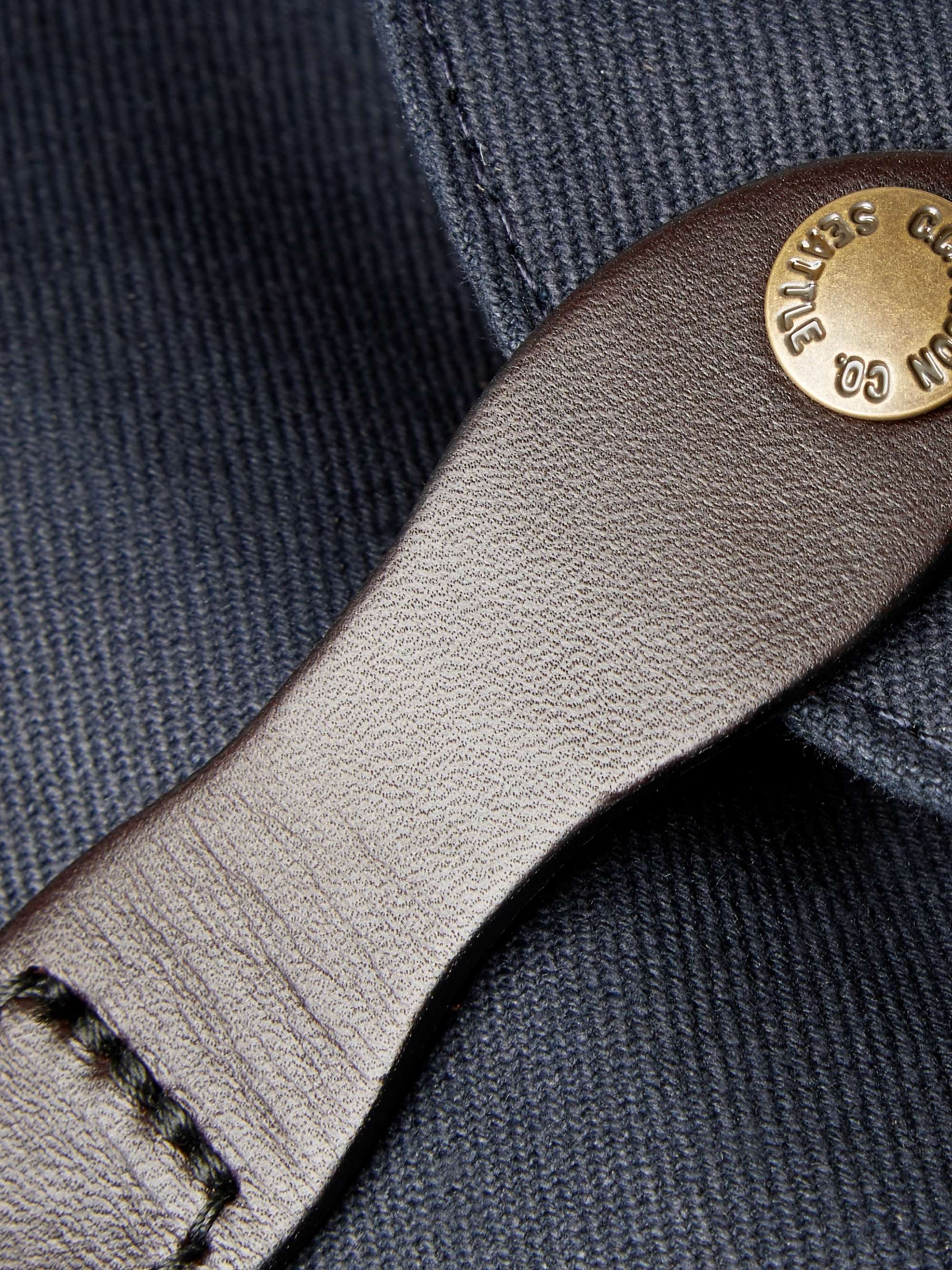 FILSON Leather-Trimmed Twill Duffle Bag
