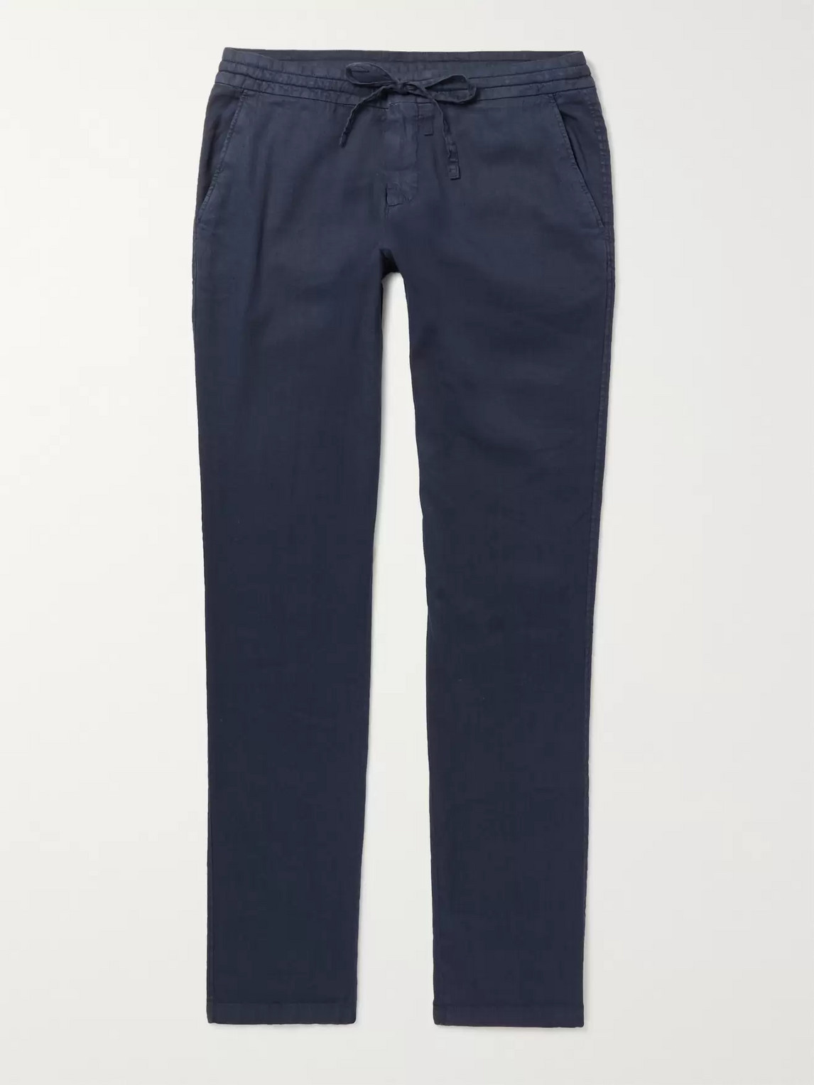 Loro Piana Slim-Fit Stretch Linen and Cotton-Blend Drawstring Trousers - Men