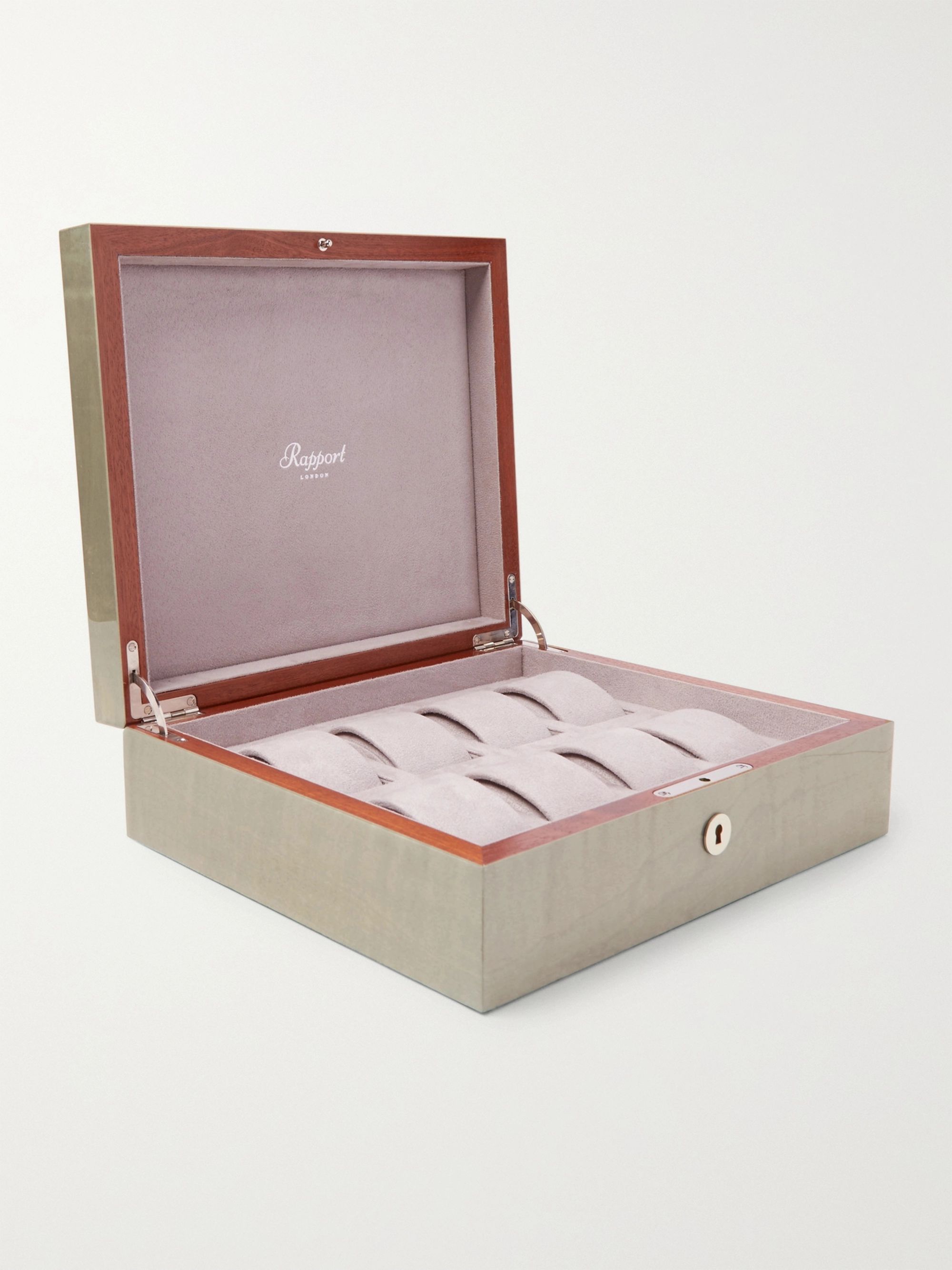 RAPPORT LONDON Heritage Walnut Wood Watch Case