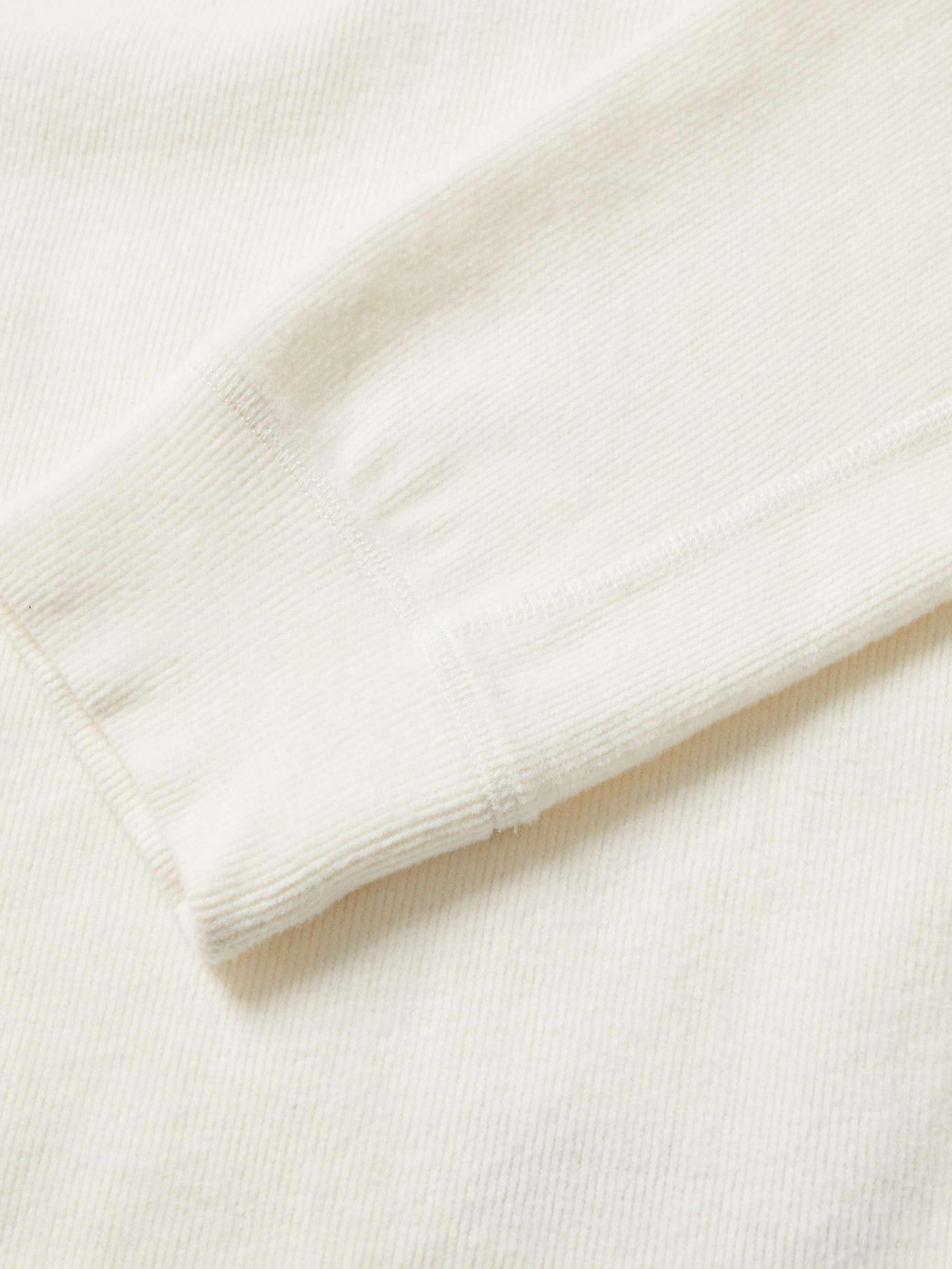 MR P. Double-Faced Ribbed Organic Cotton Henley T-Shirt