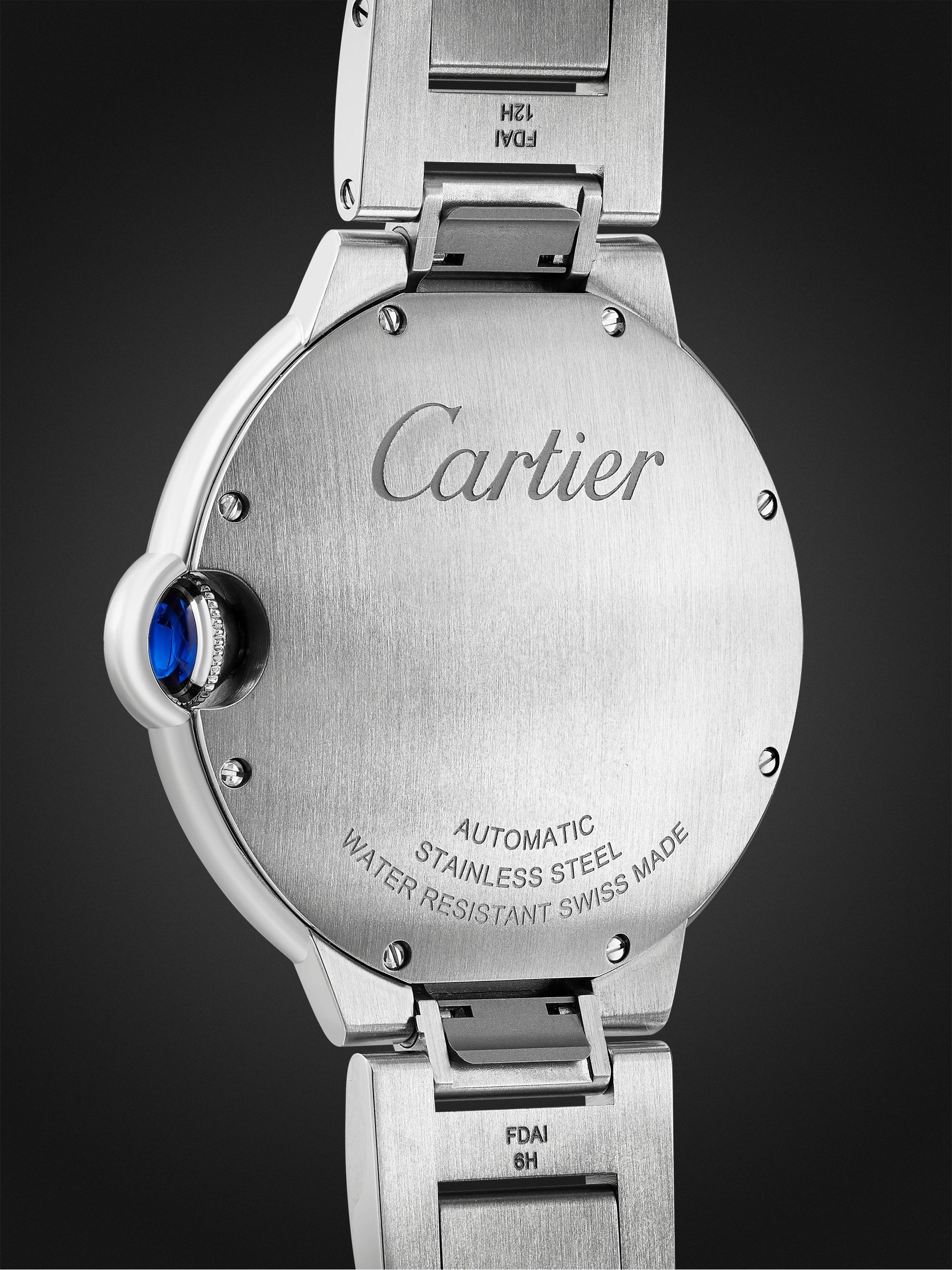 CARTIER ساعة Ballon Bleu de Cartier الأوتوماتيكية بقطر 40 مم من الفولاذ المقاوم للصدأ، الرقم المرجعي: WSBB0061