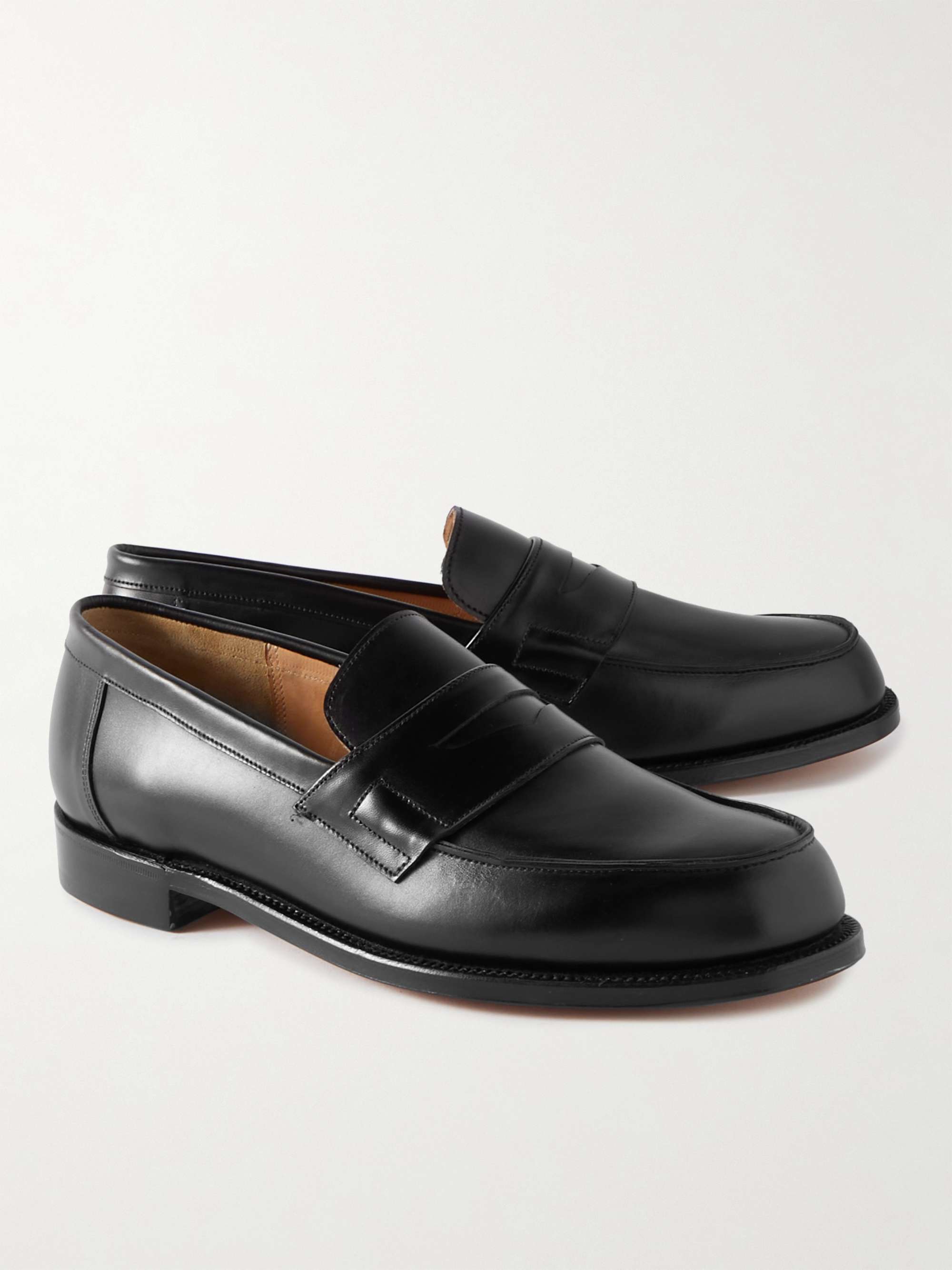 GRENSON Epsom Leather Penny Loafers