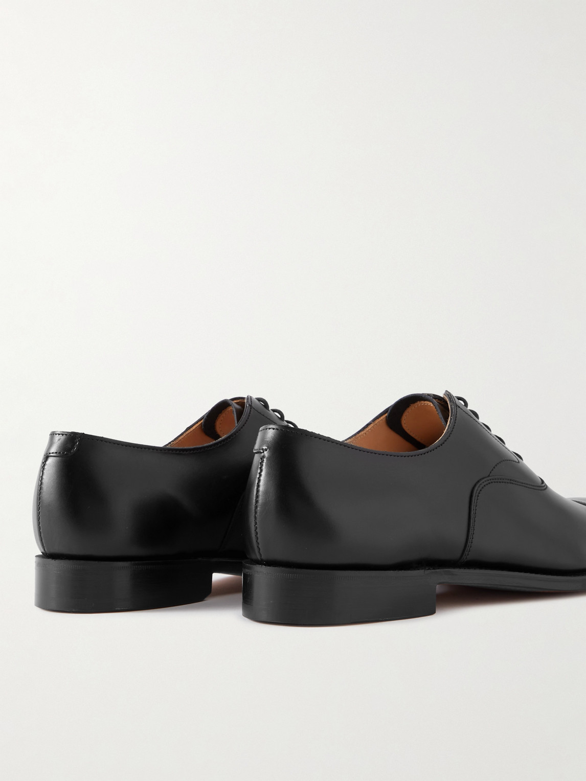 Shop Grenson Cambridge Leather Oxford Shoes In Black