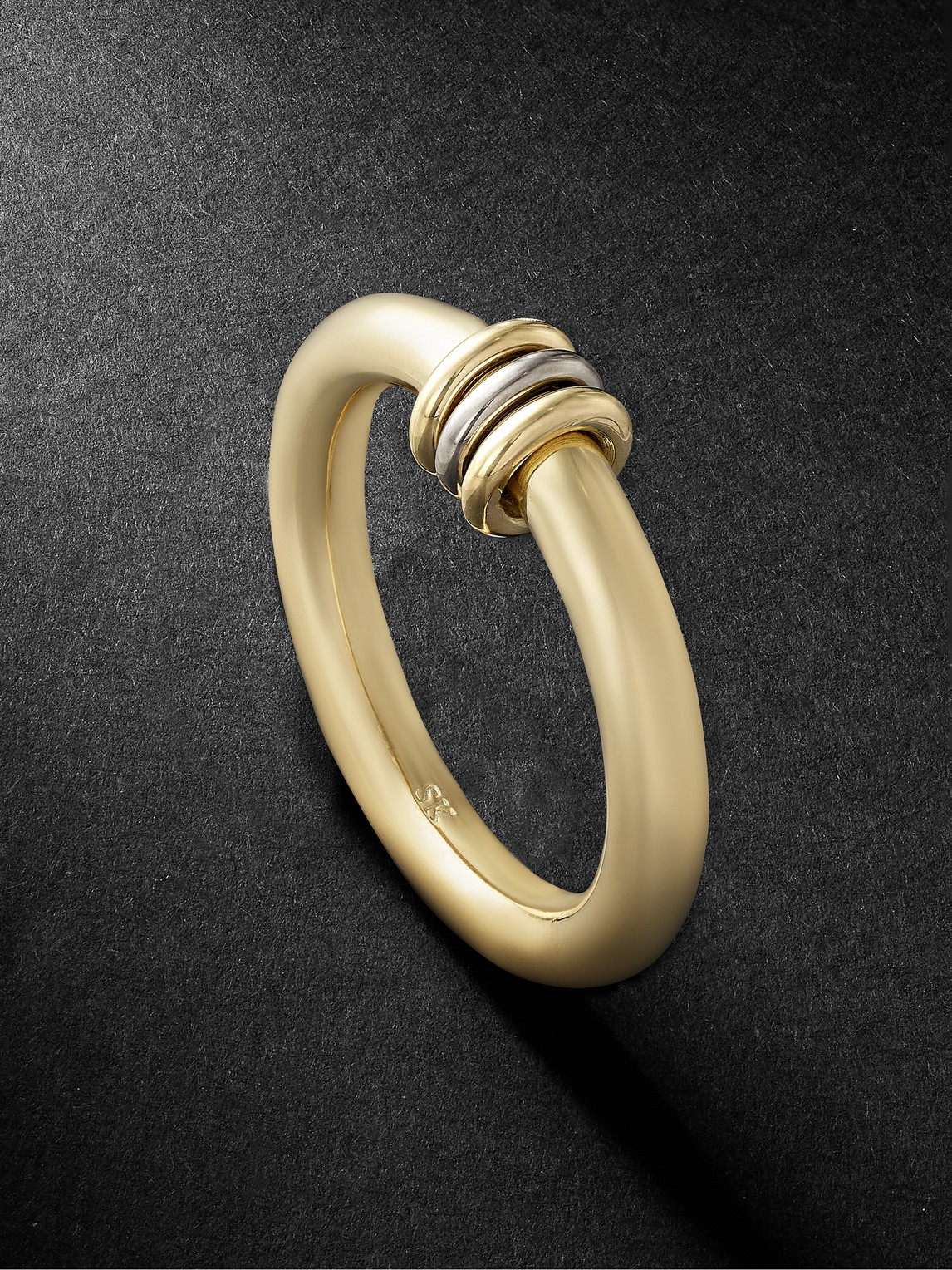 Spinelli Kilcollin Sirius Max Bg Yellow And Blackened Gold Ring In Gold