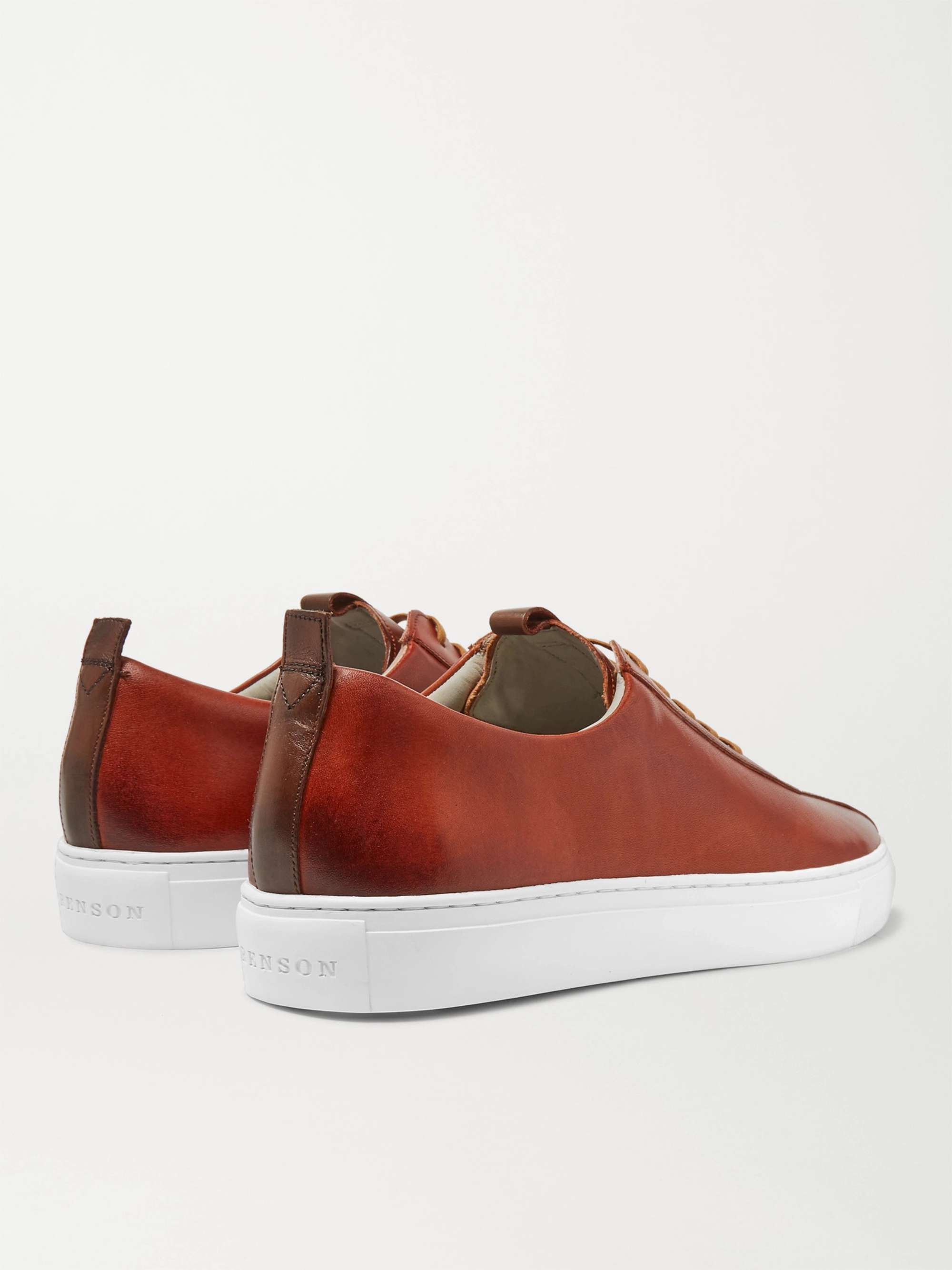 GRENSON Hand-Painted Leather Sneakers