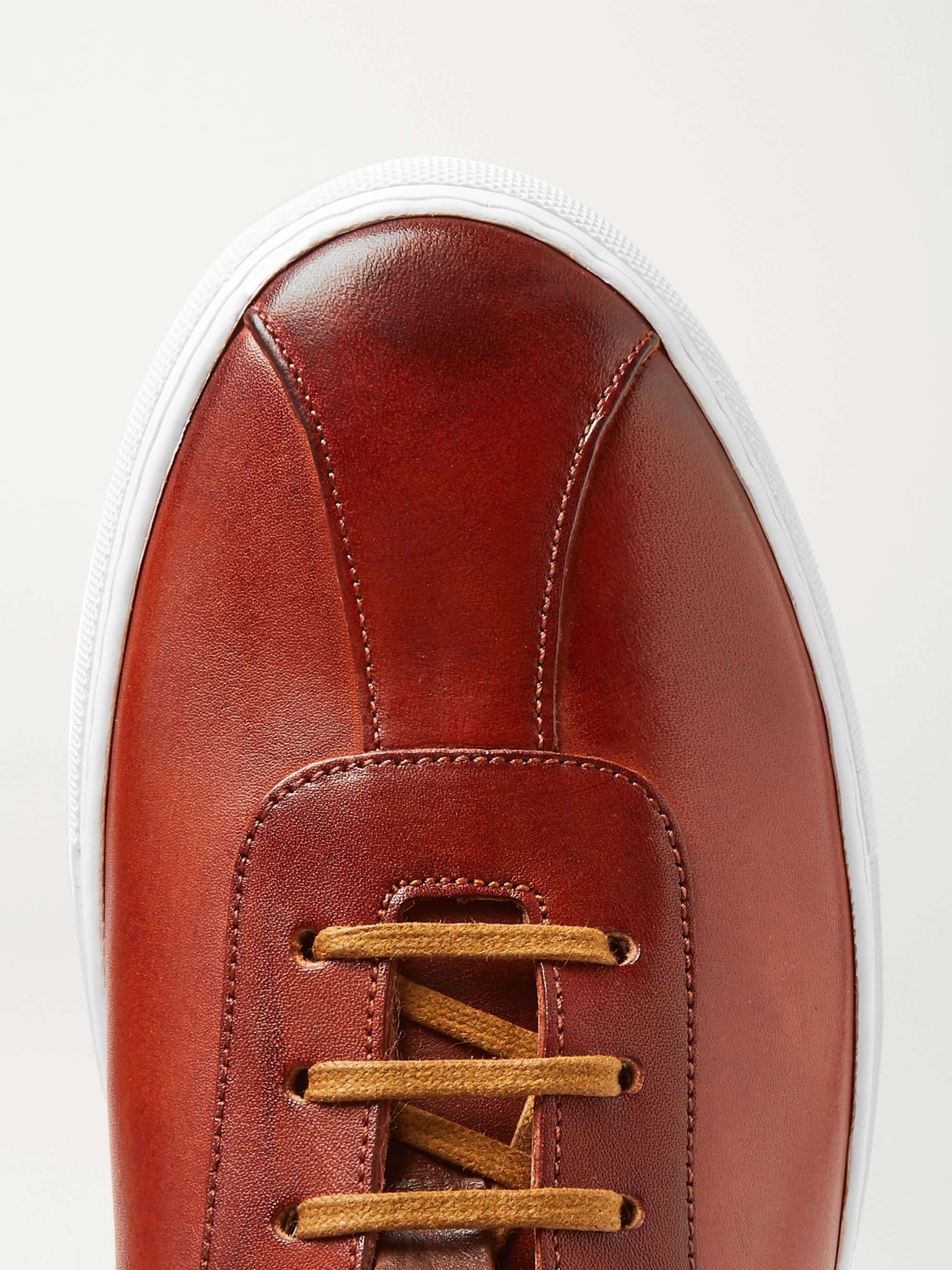 GRENSON Hand-Painted Leather Sneakers