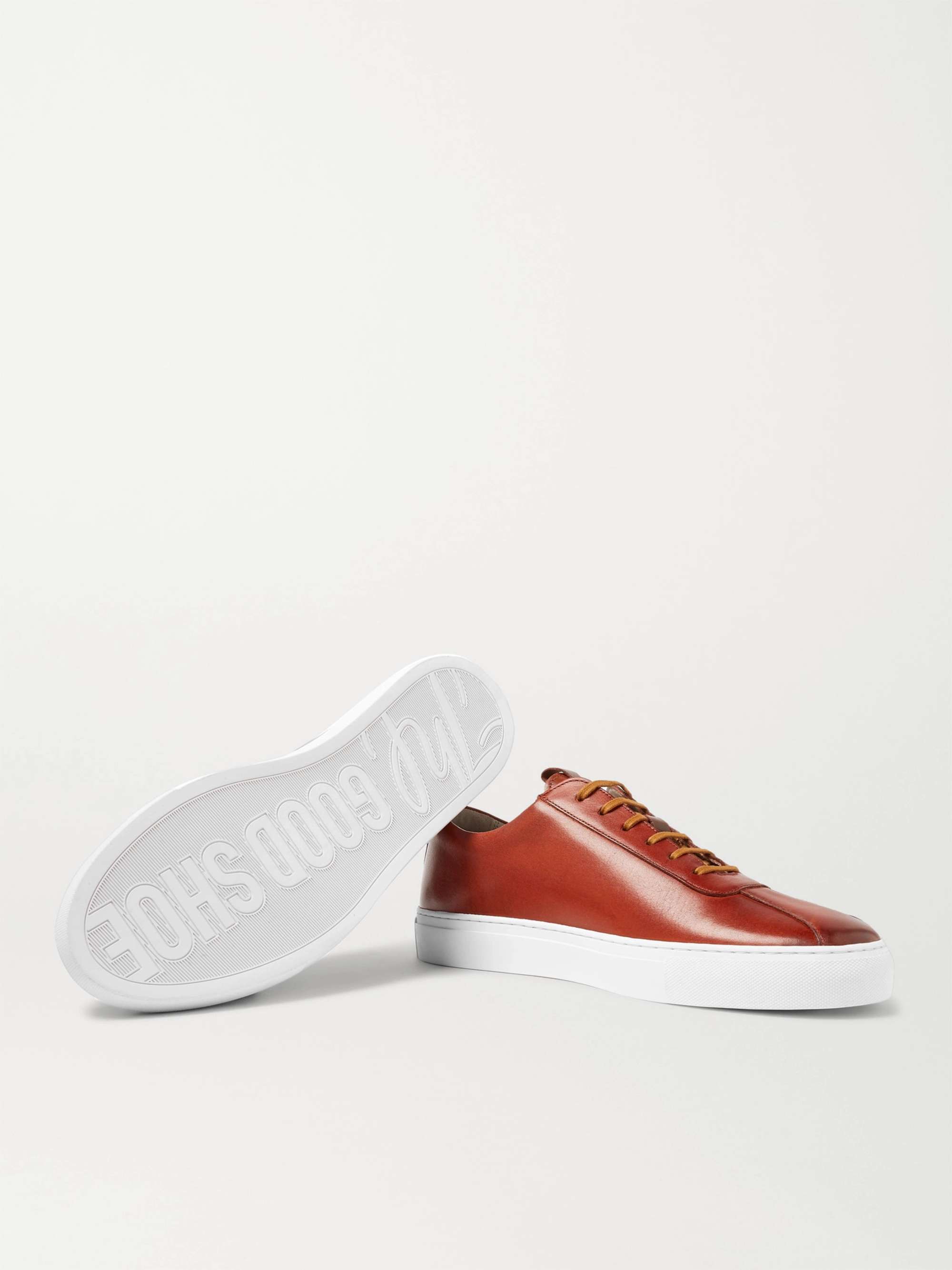 GRENSON Hand-Painted Leather Sneakers