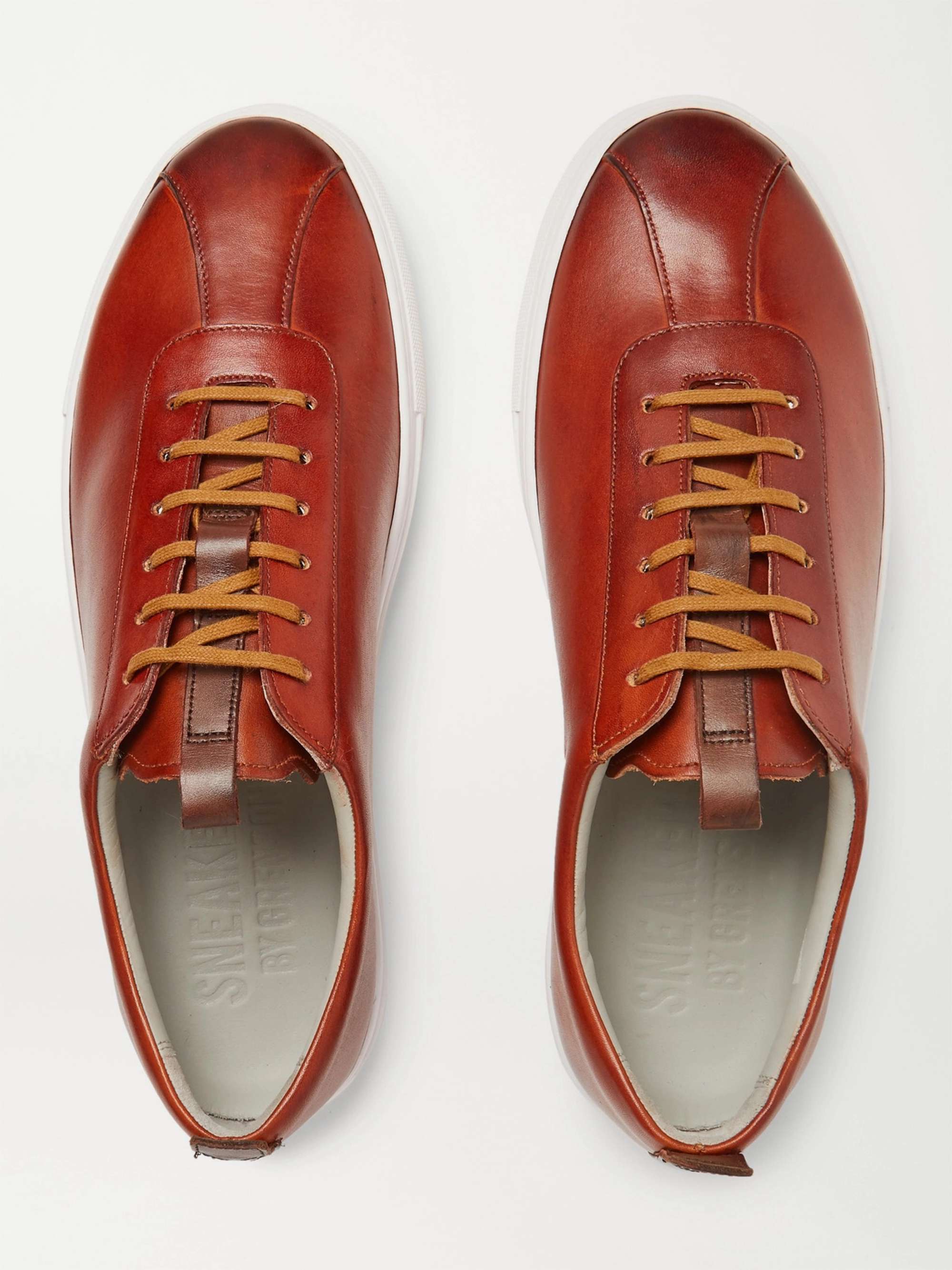 GRENSON Hand-Painted Leather Sneakers