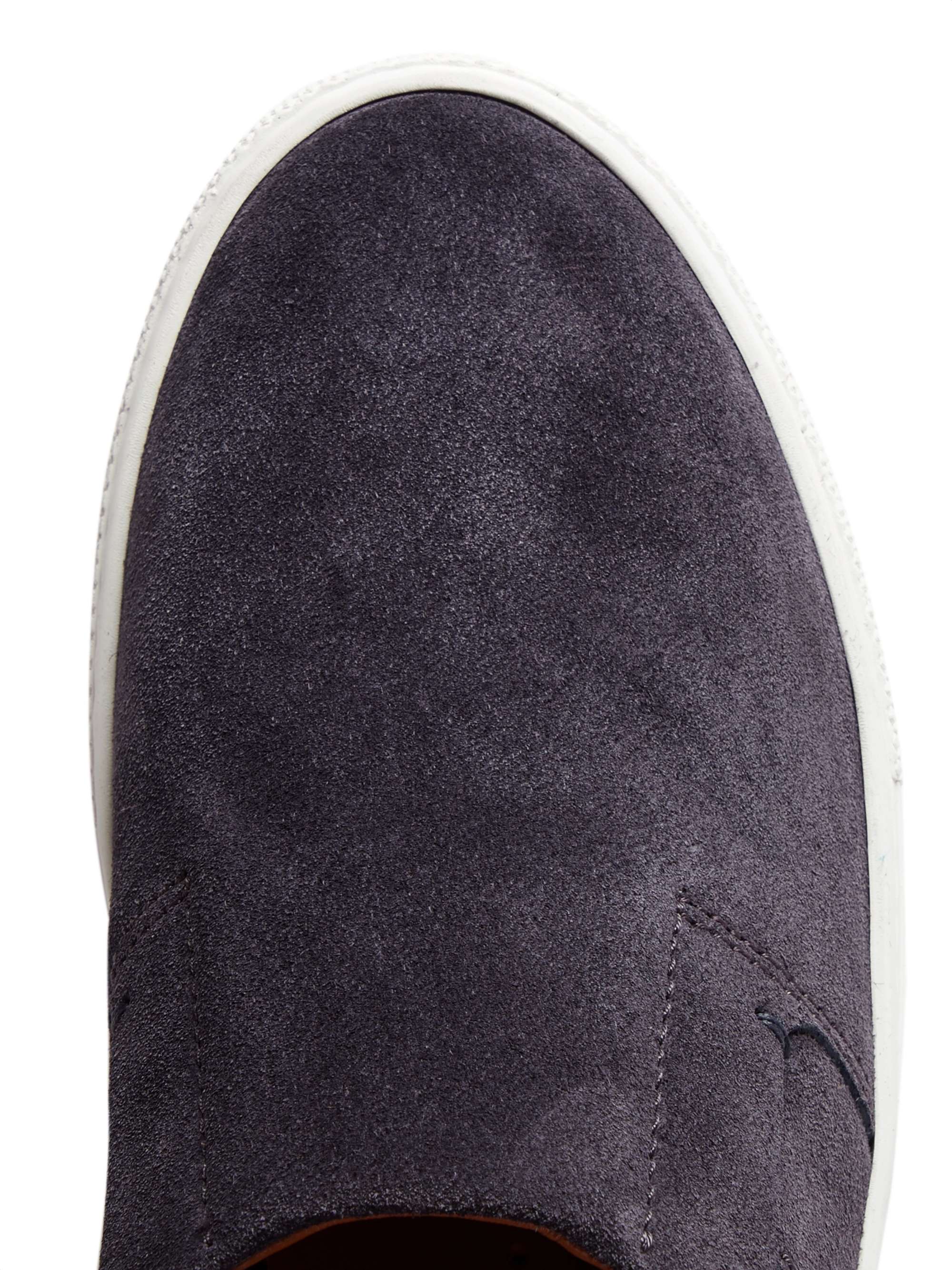ZEGNA Luigi Collapsible-Heel Suede and Leather Slip-On Sneakers