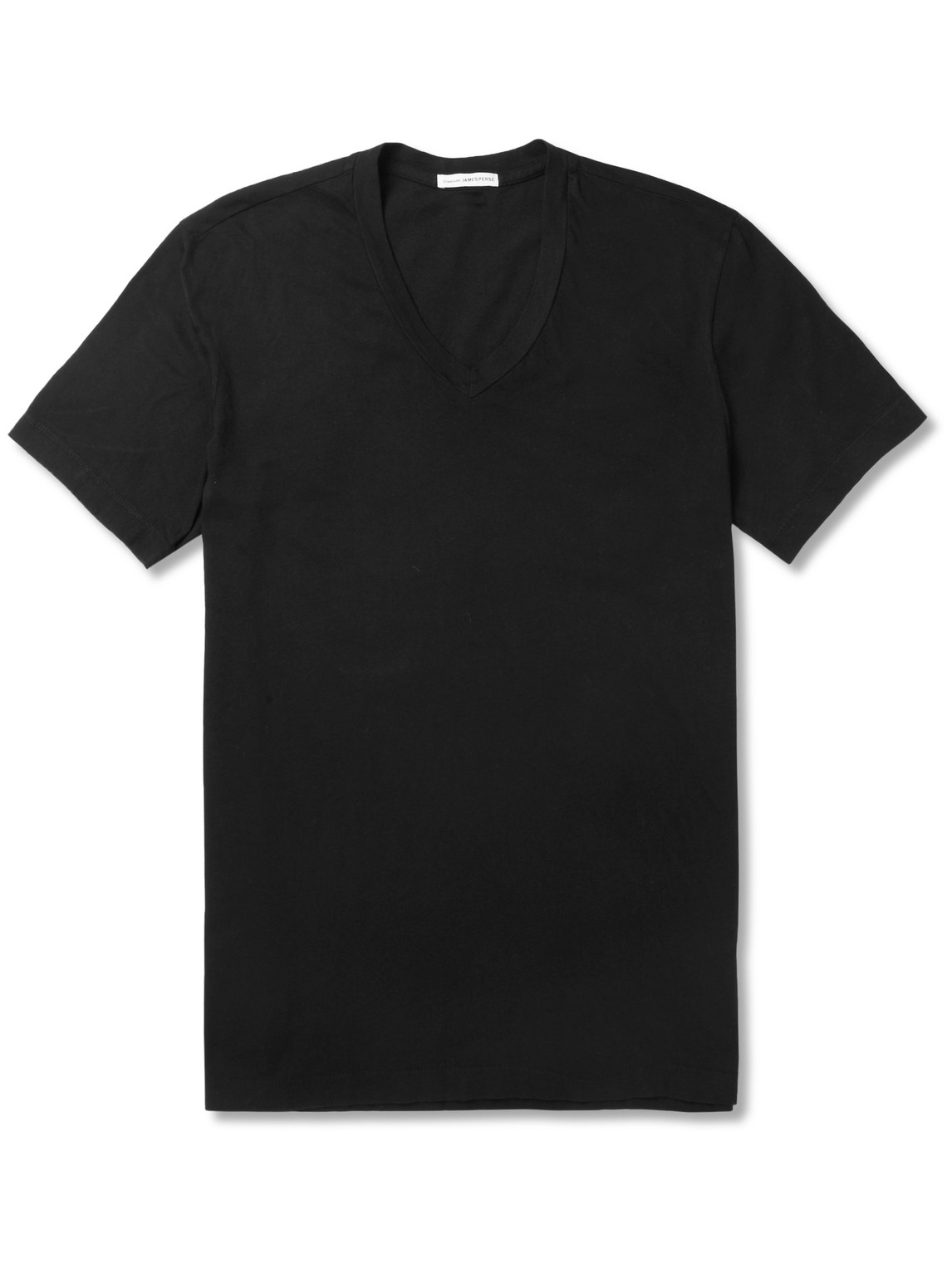 Shop James Perse Cotton-jersey T-shirt In Black