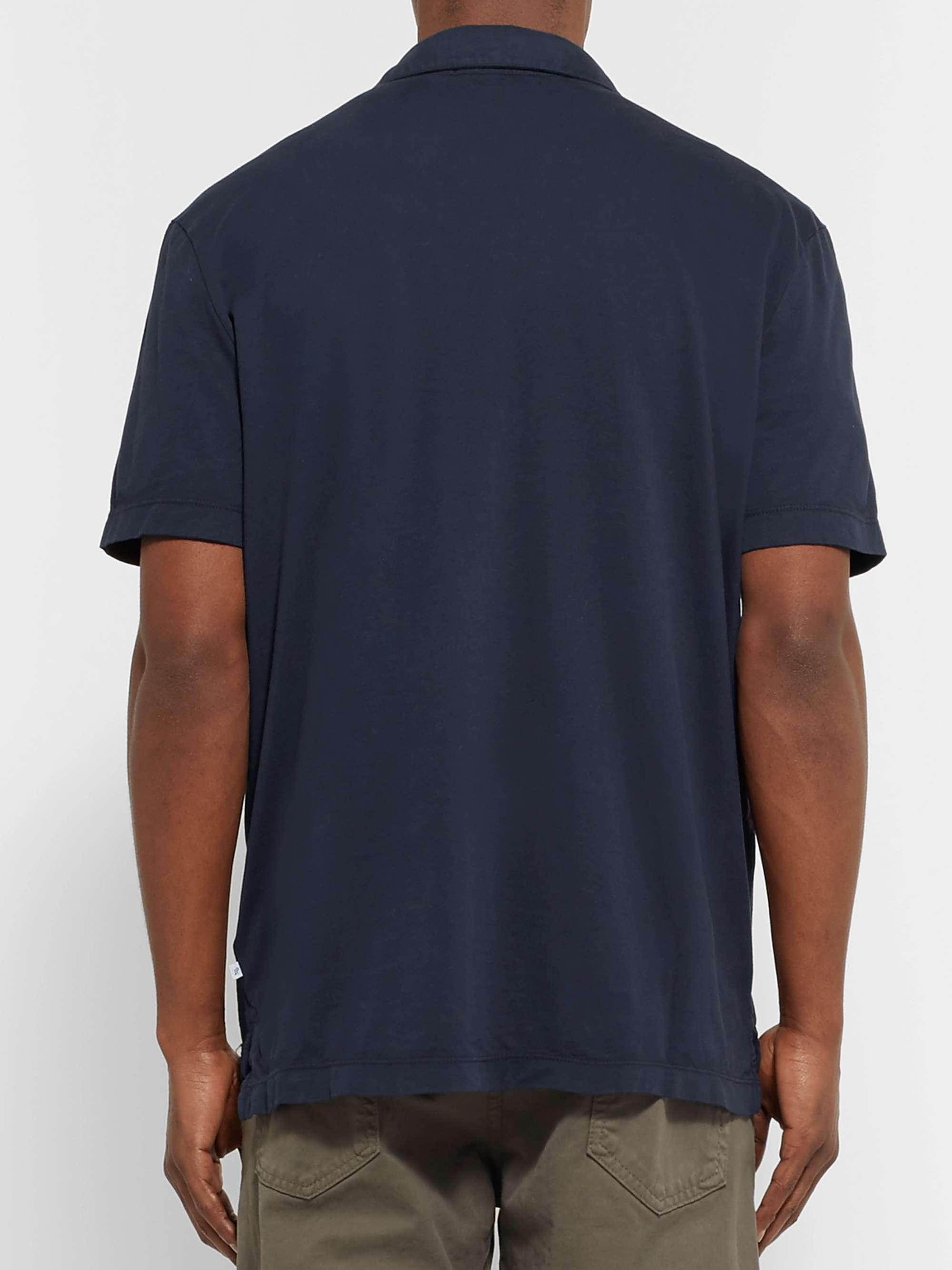 JAMES PERSE Supima Cotton-Jersey Polo Shirt