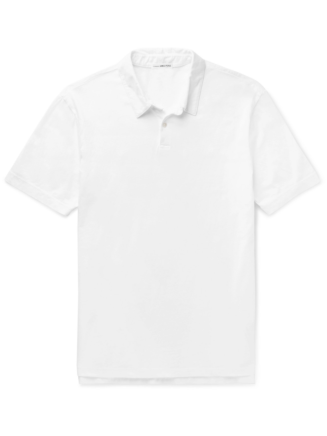 Shop James Perse Supima Cotton-jersey Polo Shirt In White