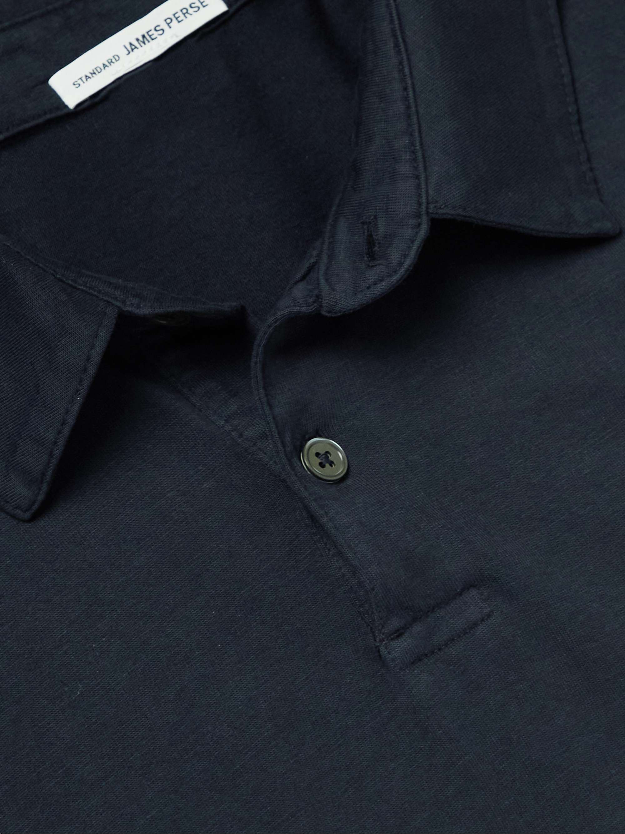 JAMES PERSE Supima Cotton-Jersey Polo Shirt