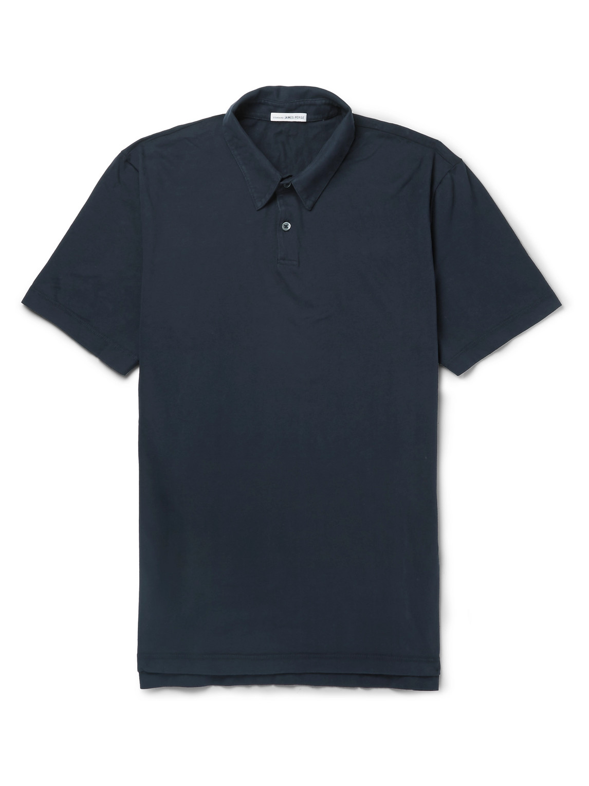James Perse Supima Cotton-jersey Polo Shirt In Blue