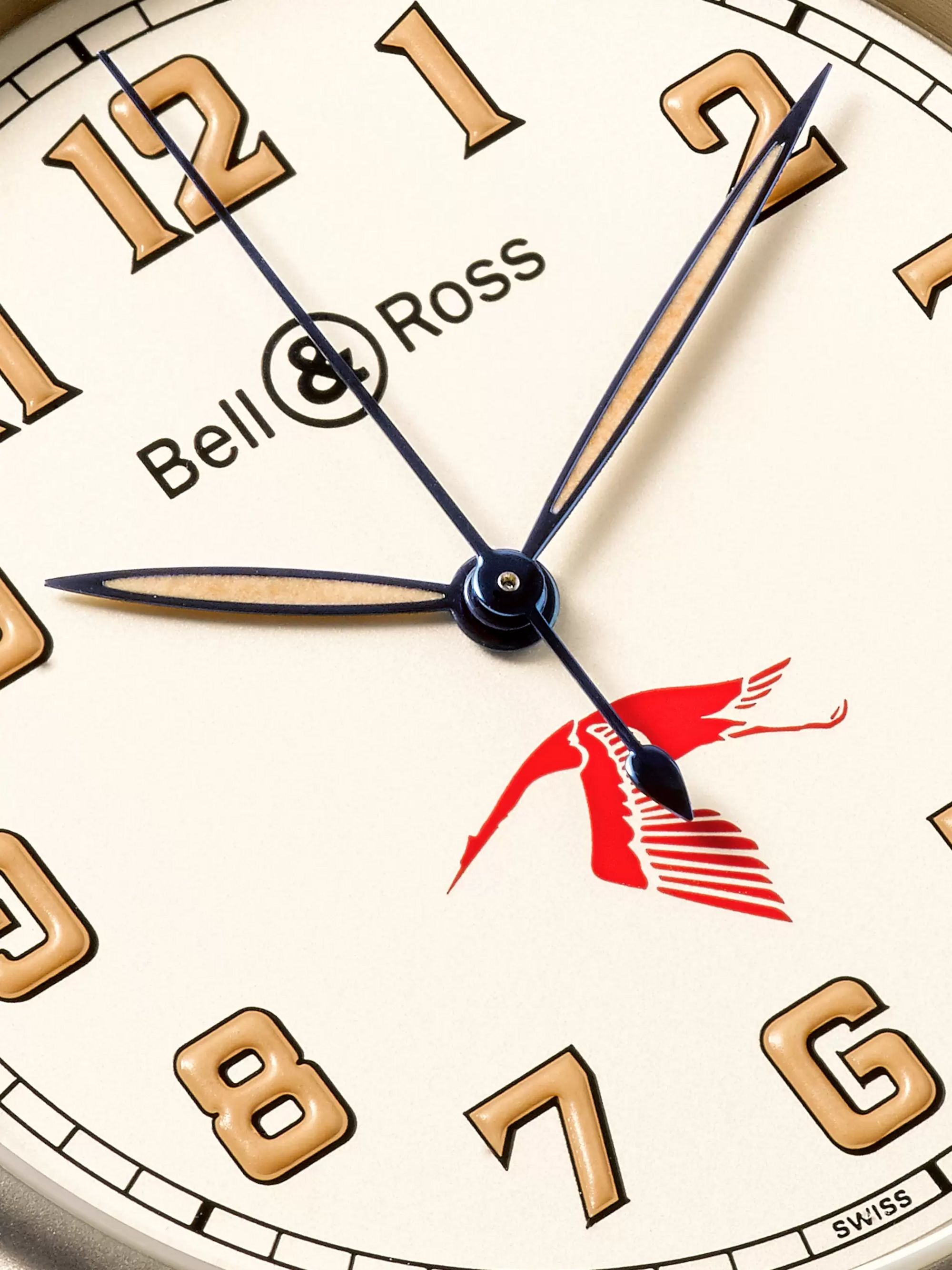 BELL & ROSS WW1-92 45mm Steel and Leather Watch, Ref. No. BRWW192-GUYNEMER