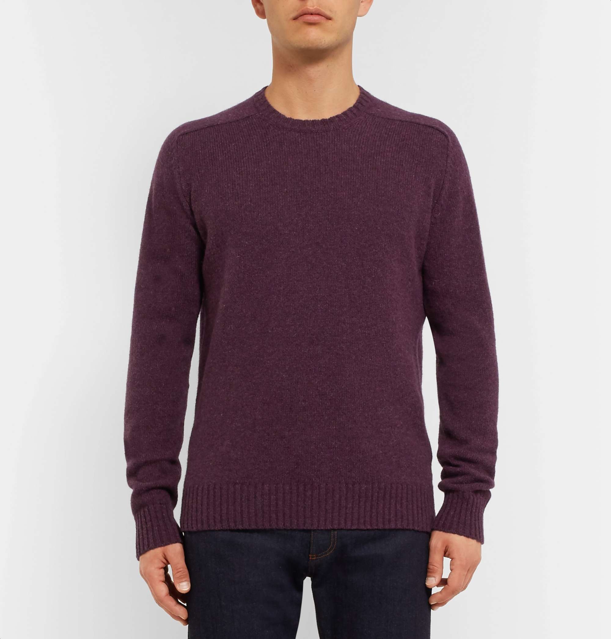 ANDERSON & SHEPPARD Shetland Wool Sweater for Men | MR PORTER