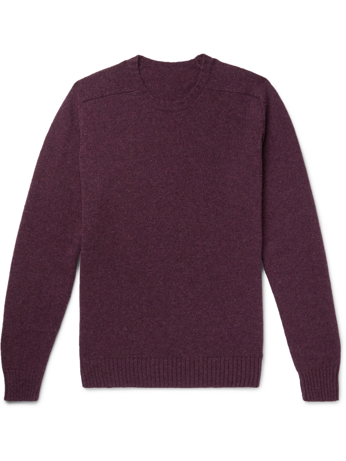 Anderson & Sheppard Shetland Wool Sweater In Purple