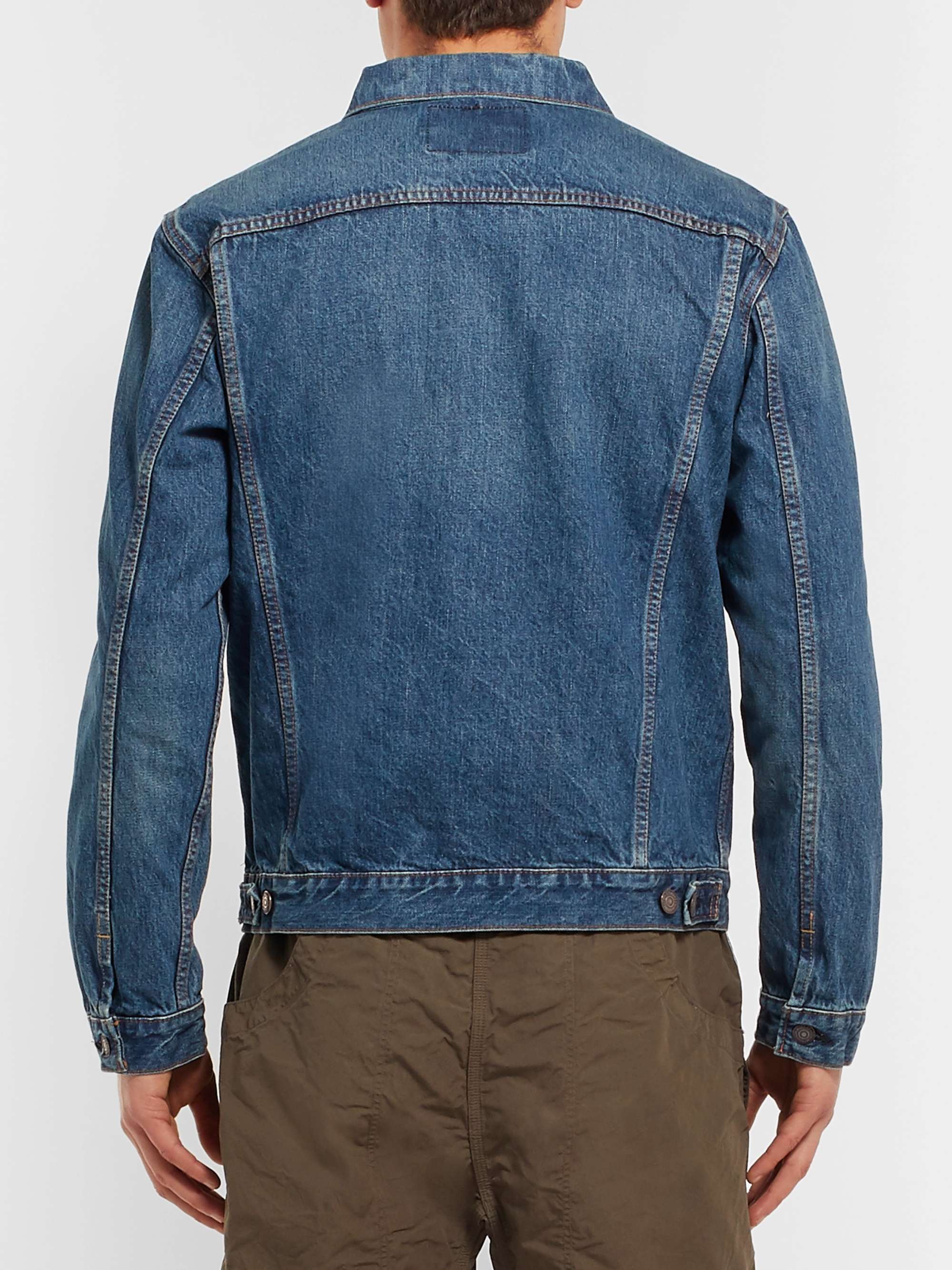 ORSLOW Washed-Denim Jacket
