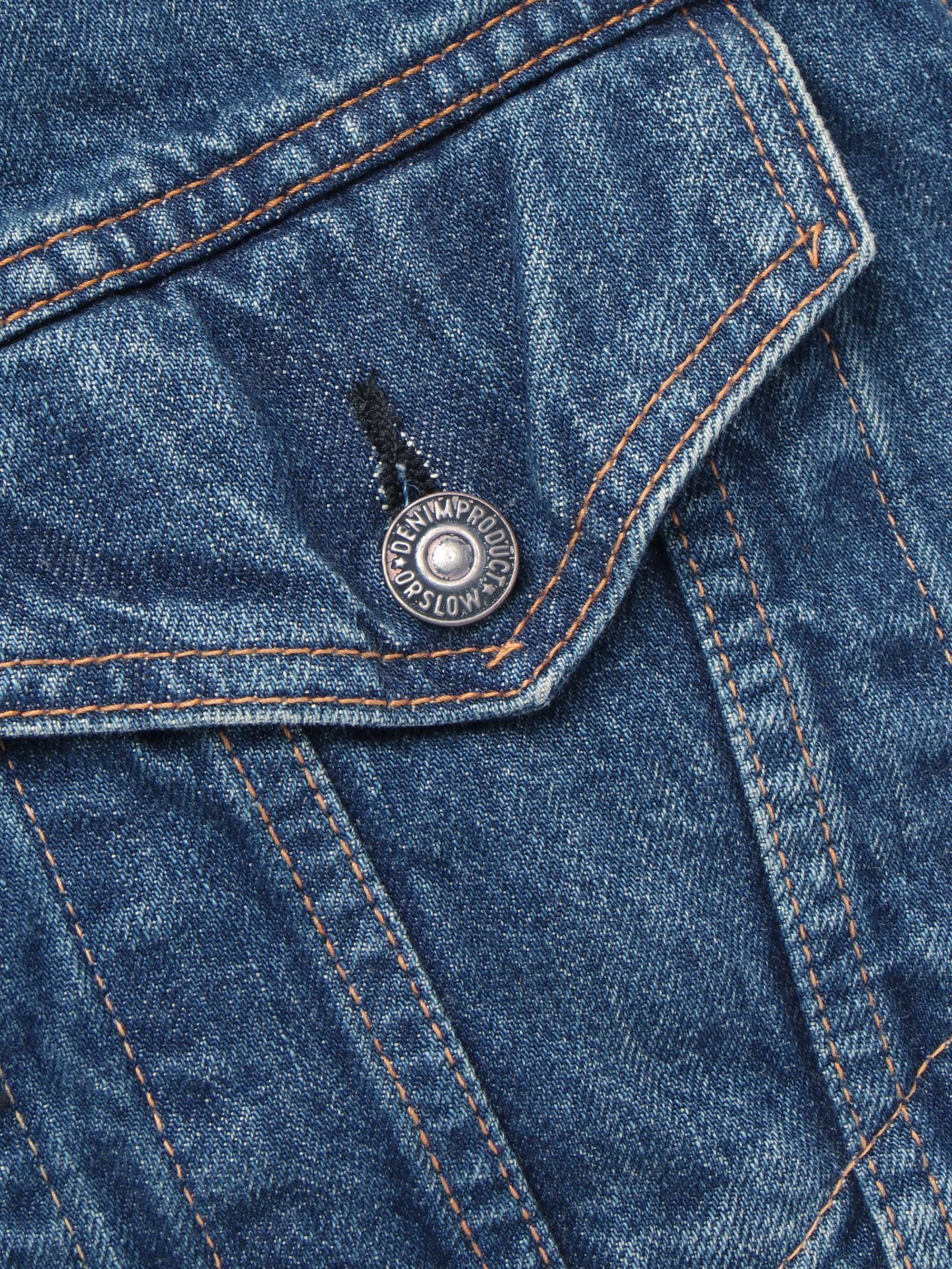 ORSLOW Washed-Denim Jacket