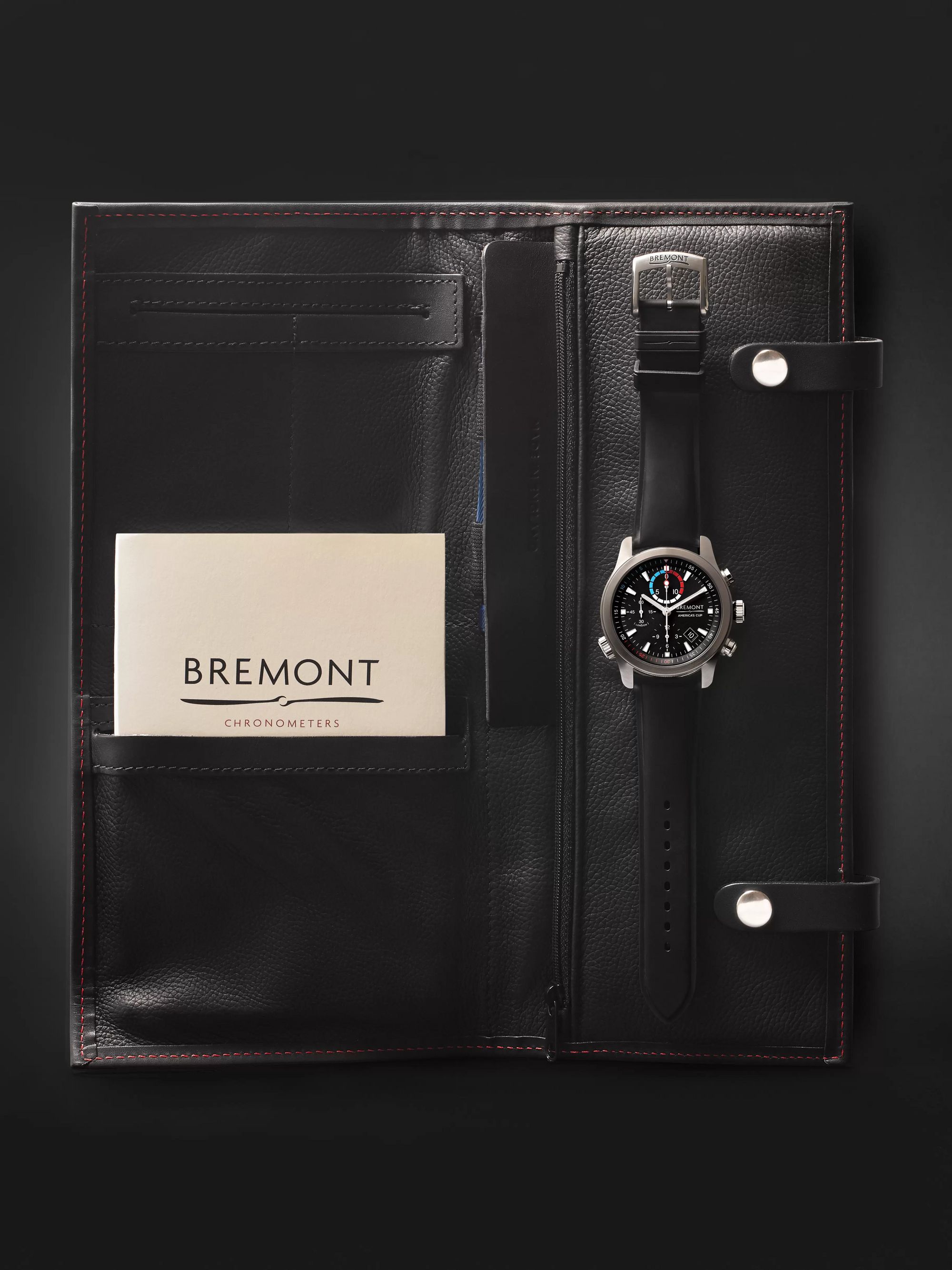 BREMONT AC-R-II America's Cup Automatic Regatta Chronograph 43mm Stainless Steel and Rubber Watch, Ref. No. 970380