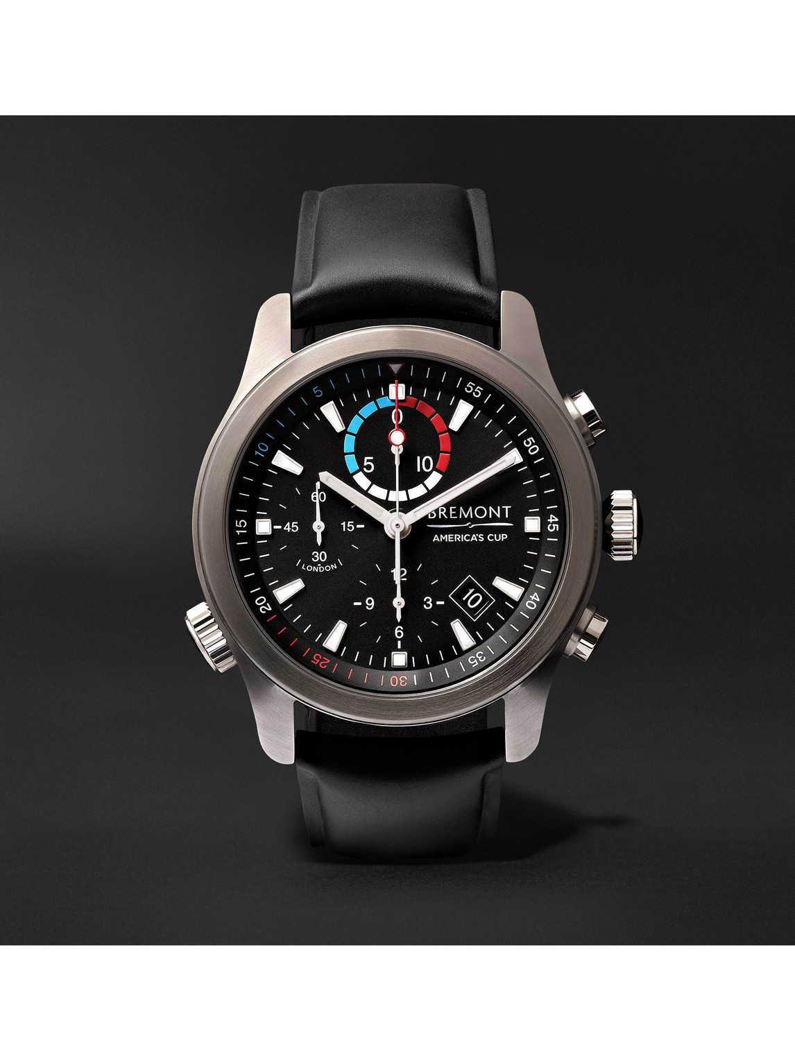 Bremont – AC-R-II America’s Cup Automatic Regatta Chronograph 43mm Stainless Steel and Rubber Watch, Ref. No. 970380