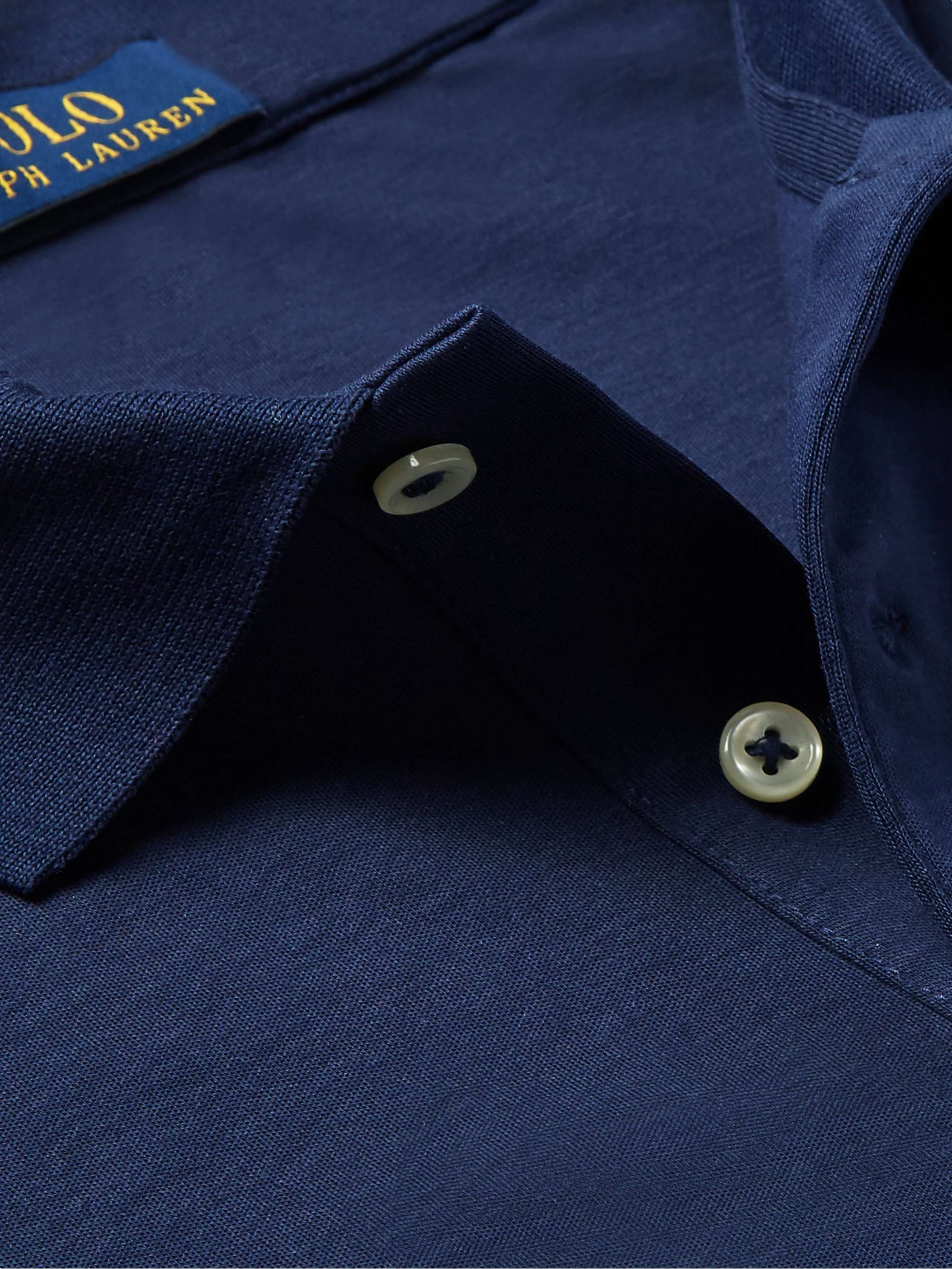 POLO RALPH LAUREN 슬림핏 피마 코튼 저지 폴로 셔츠