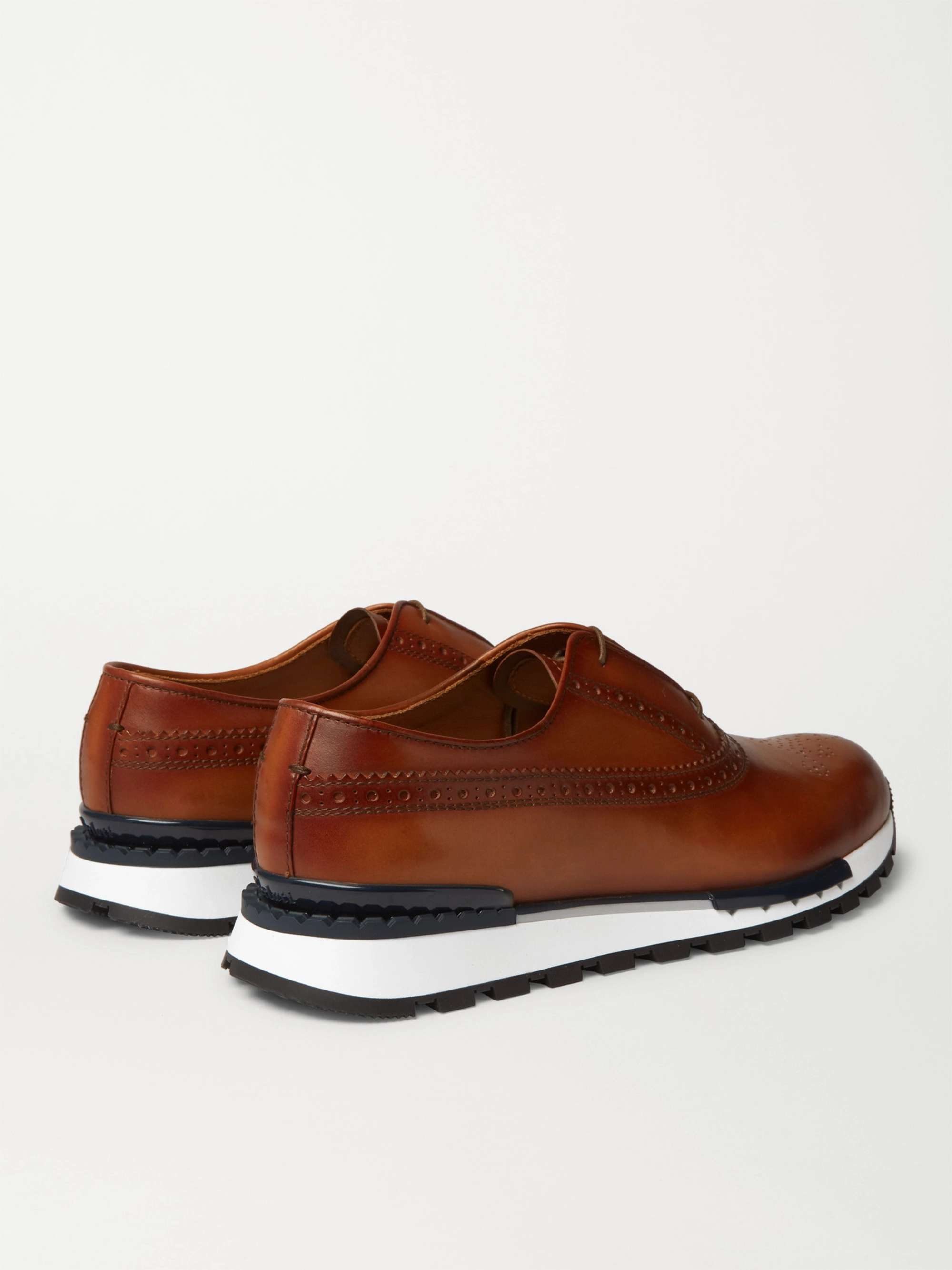 BERLUTI Fast Track Leather Brogue Sneakers