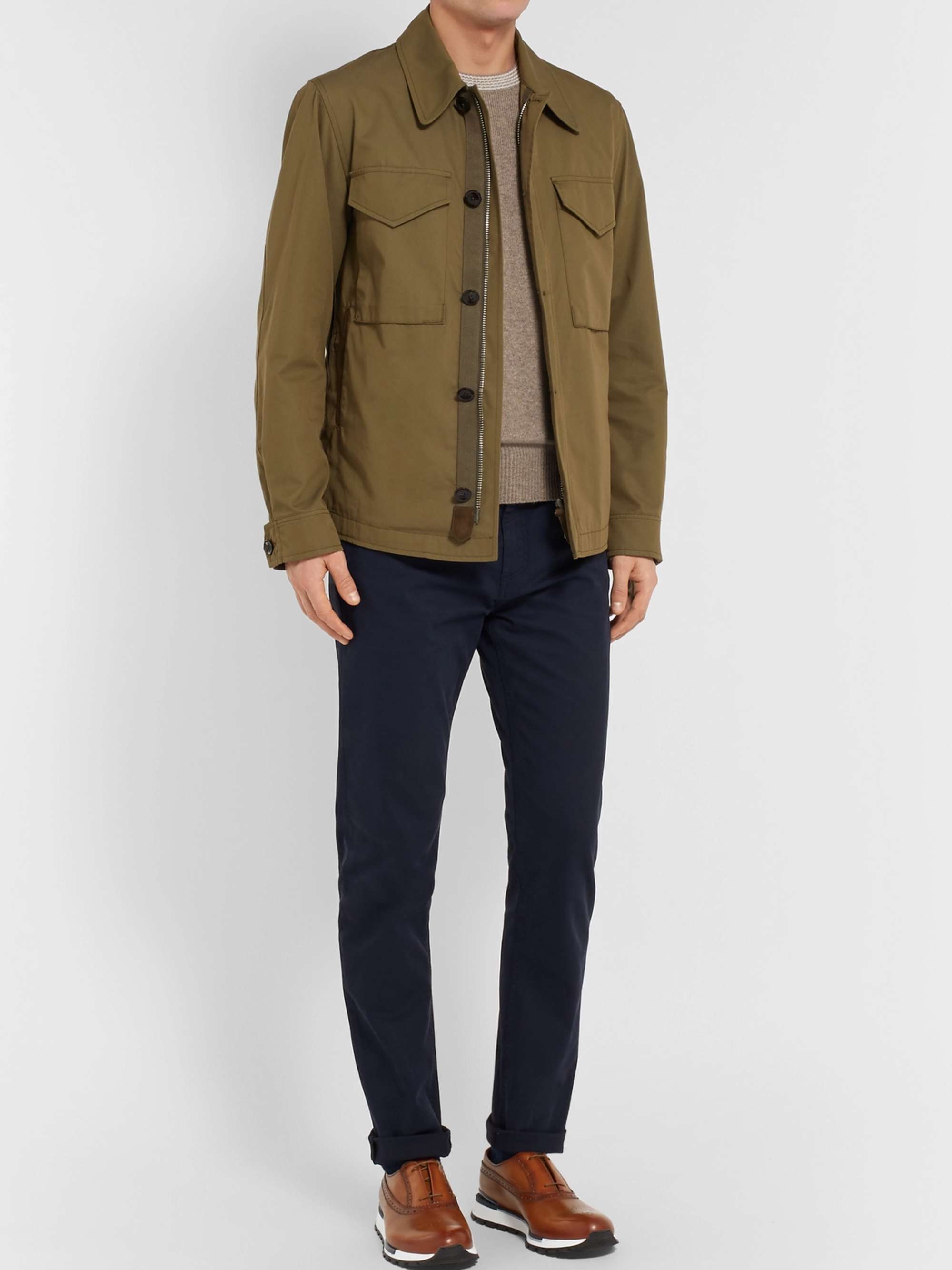 BERLUTI Fast Track Leather Brogue Sneakers