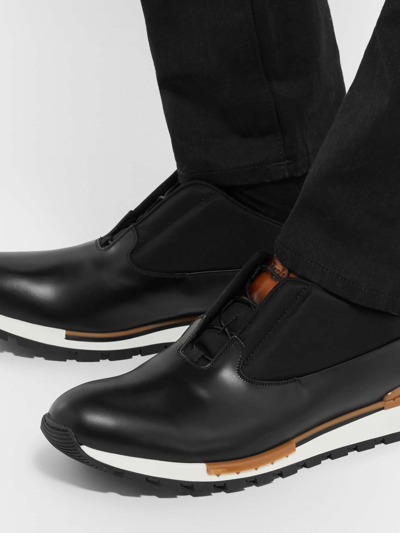 BERLUTI Fast Track Tornio Leather and Shell Sneakers for Men | MR PORTER