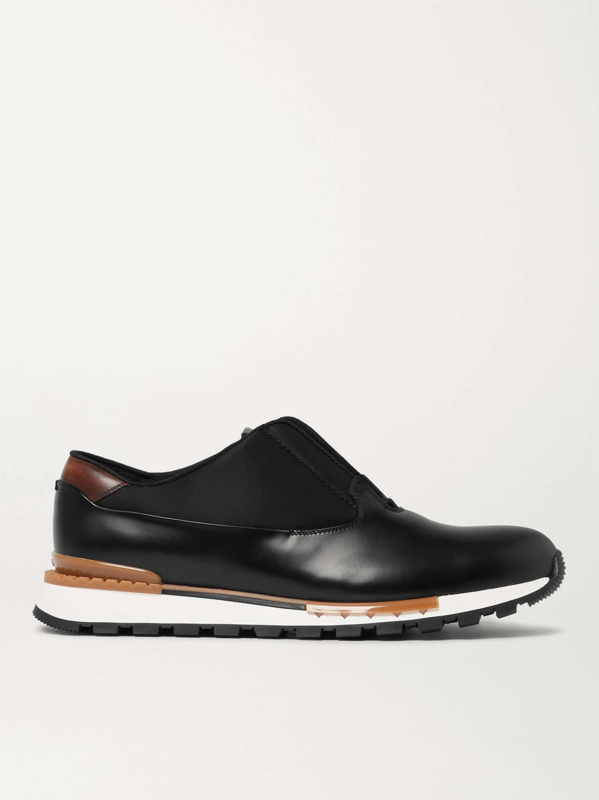 BERLUTI Fast Track Tornio Leather and Shell Sneakers for Men