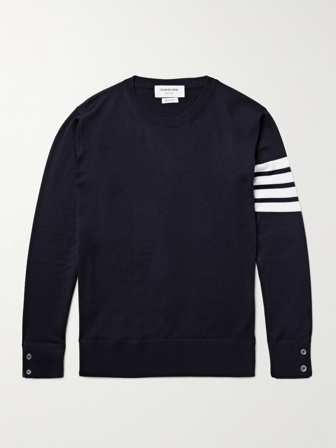 Thom Browne Striped Merino Wool Sweater - Men
