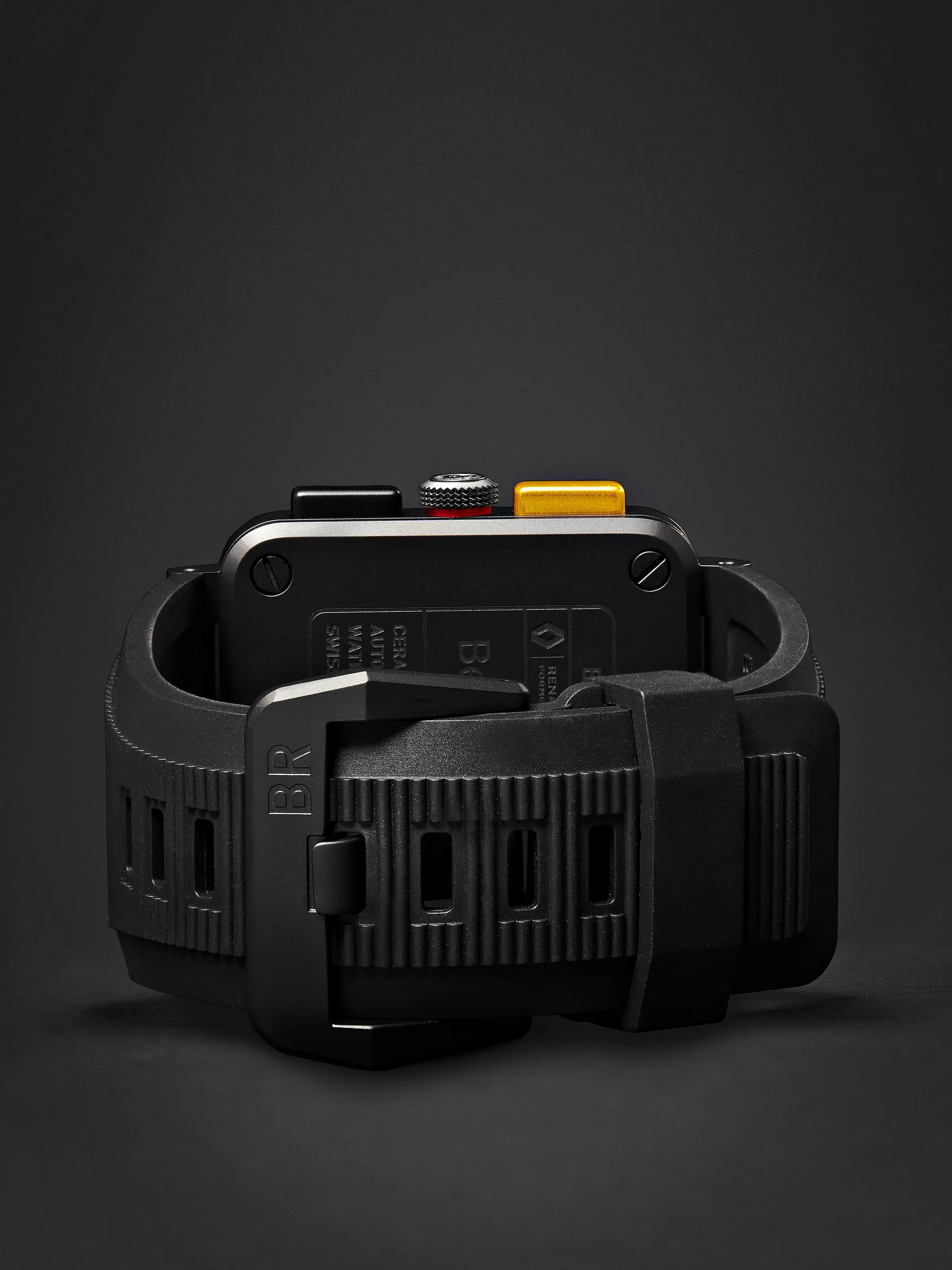 BELL & ROSS Limited Edition BR 03-94 RS17 42mm Ceramic and Rubber Chronograph Watch