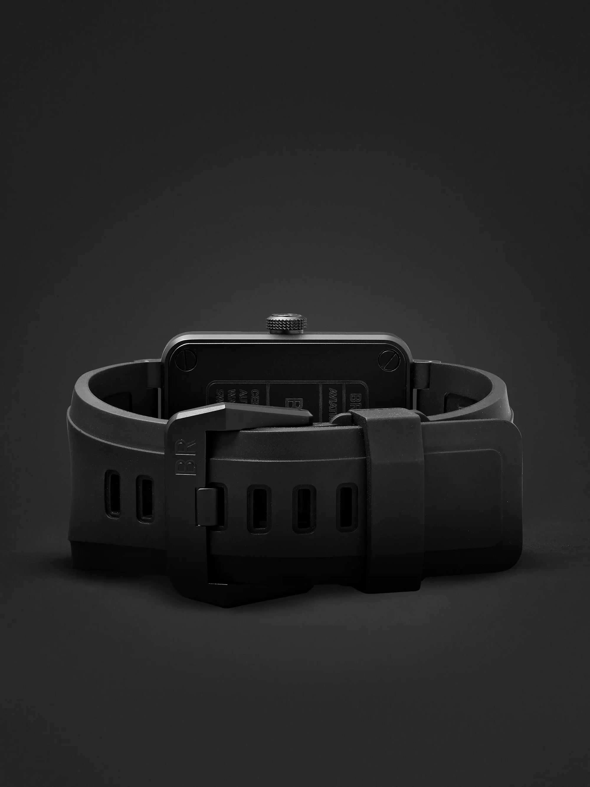 BELL & ROSS BR 03-92 Black Camo Automatic 42mm Ceramic and Rubber Watch, Ref. No. BR0392-­CAMO-­CE/SRB