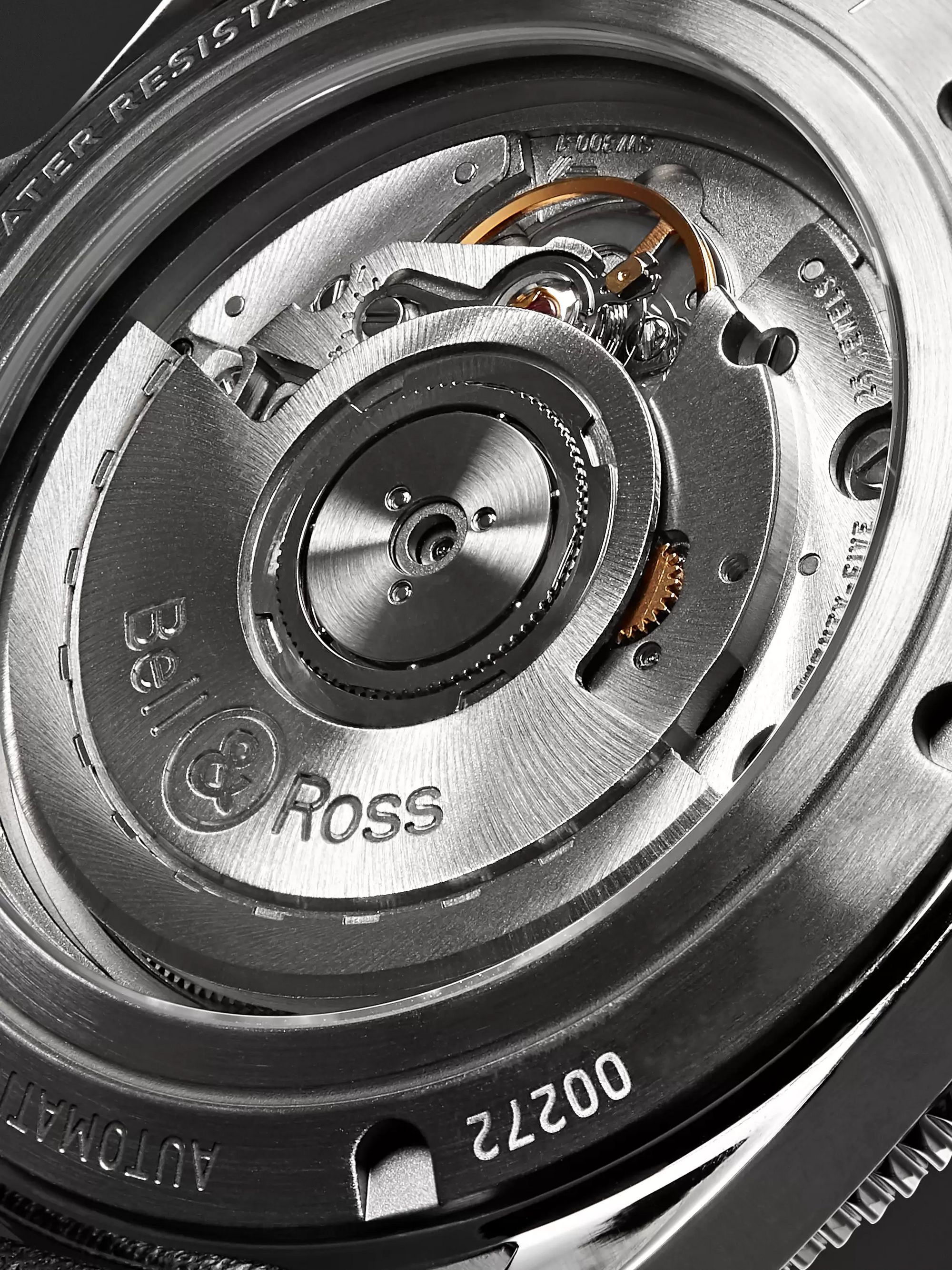 BELL & ROSS BR V2-92 Automatic 41mm Stainless Steel and Leather Watch, Ref. No. BRV292-­‐BL-­‐ST/SCA