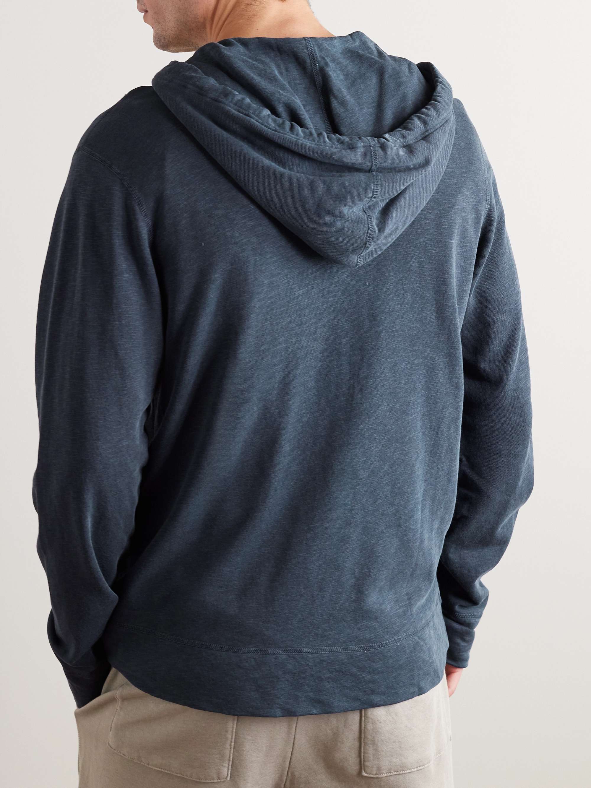 JAMES PERSE Kapuzenjacke aus Supima®-Baumwoll-Jersey mit Reißverschluss