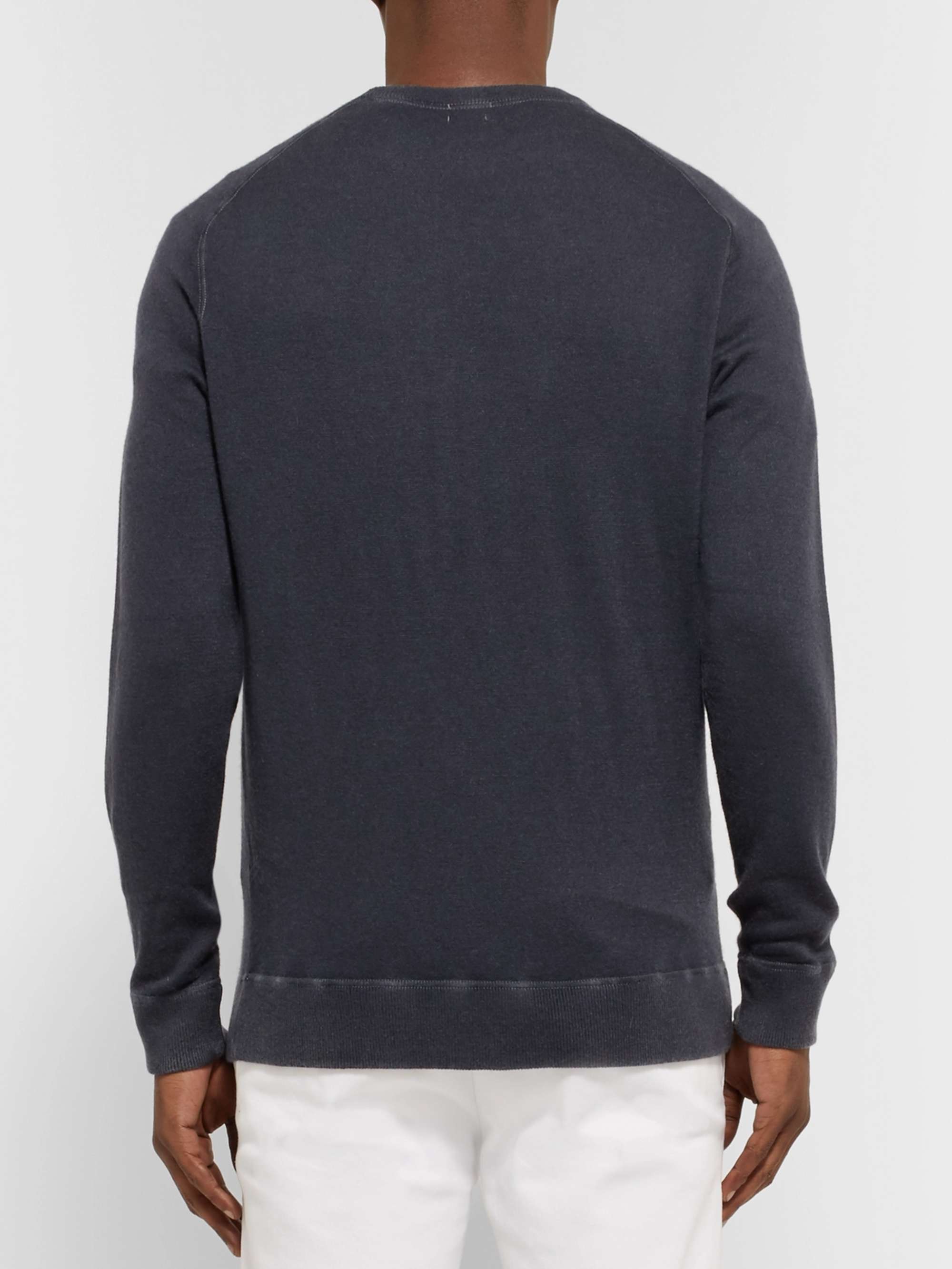 MASSIMO ALBA Garment-Dyed Cashmere Sweater
