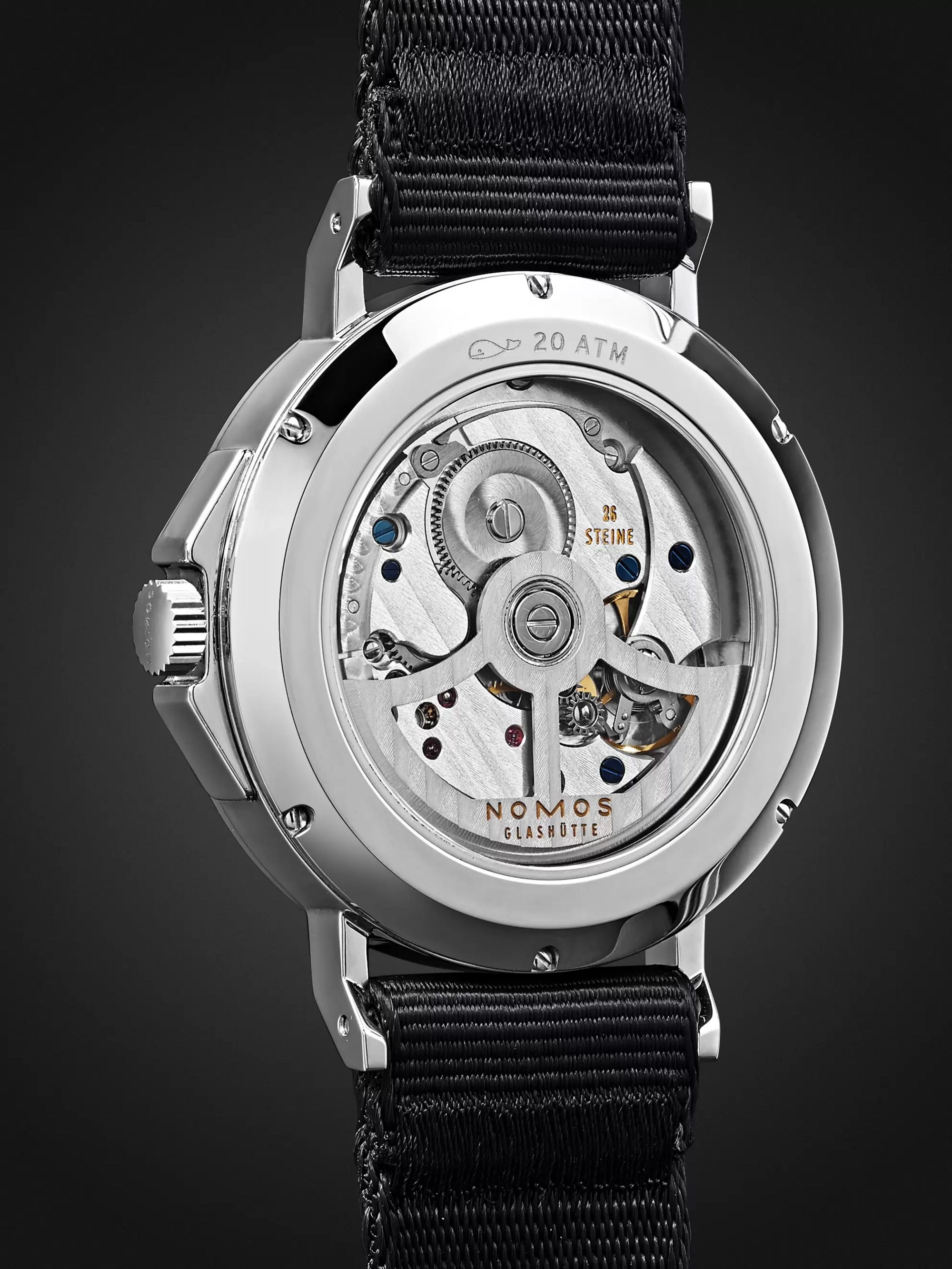 NOMOS GLASHÜTTE Ahoi Automatic 40mm Stainless Steel and Nylon Watch, Ref. No. 550