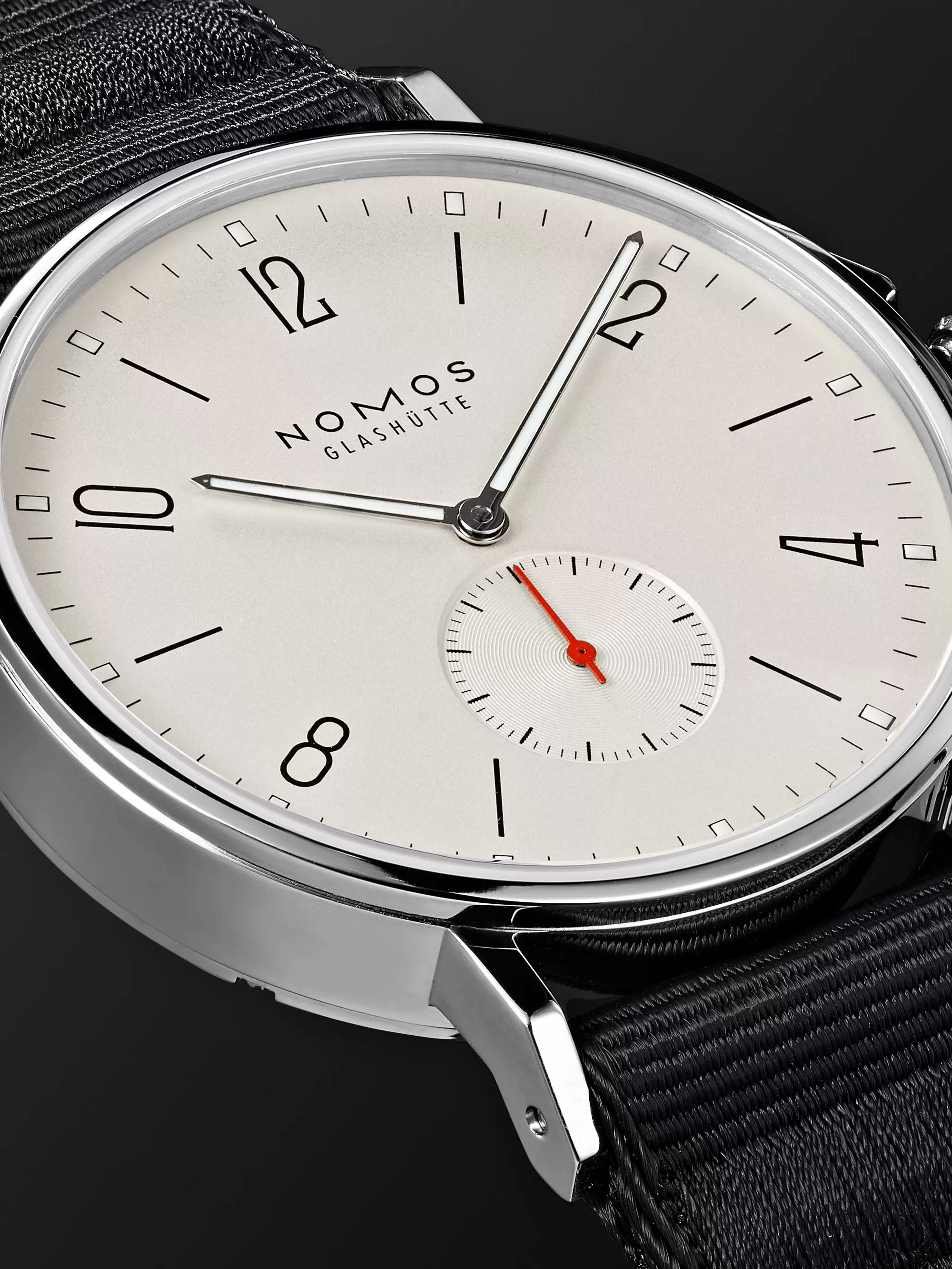 NOMOS GLASHÜTTE Ahoi Automatic 40mm Stainless Steel and Nylon Watch, Ref. No. 550
