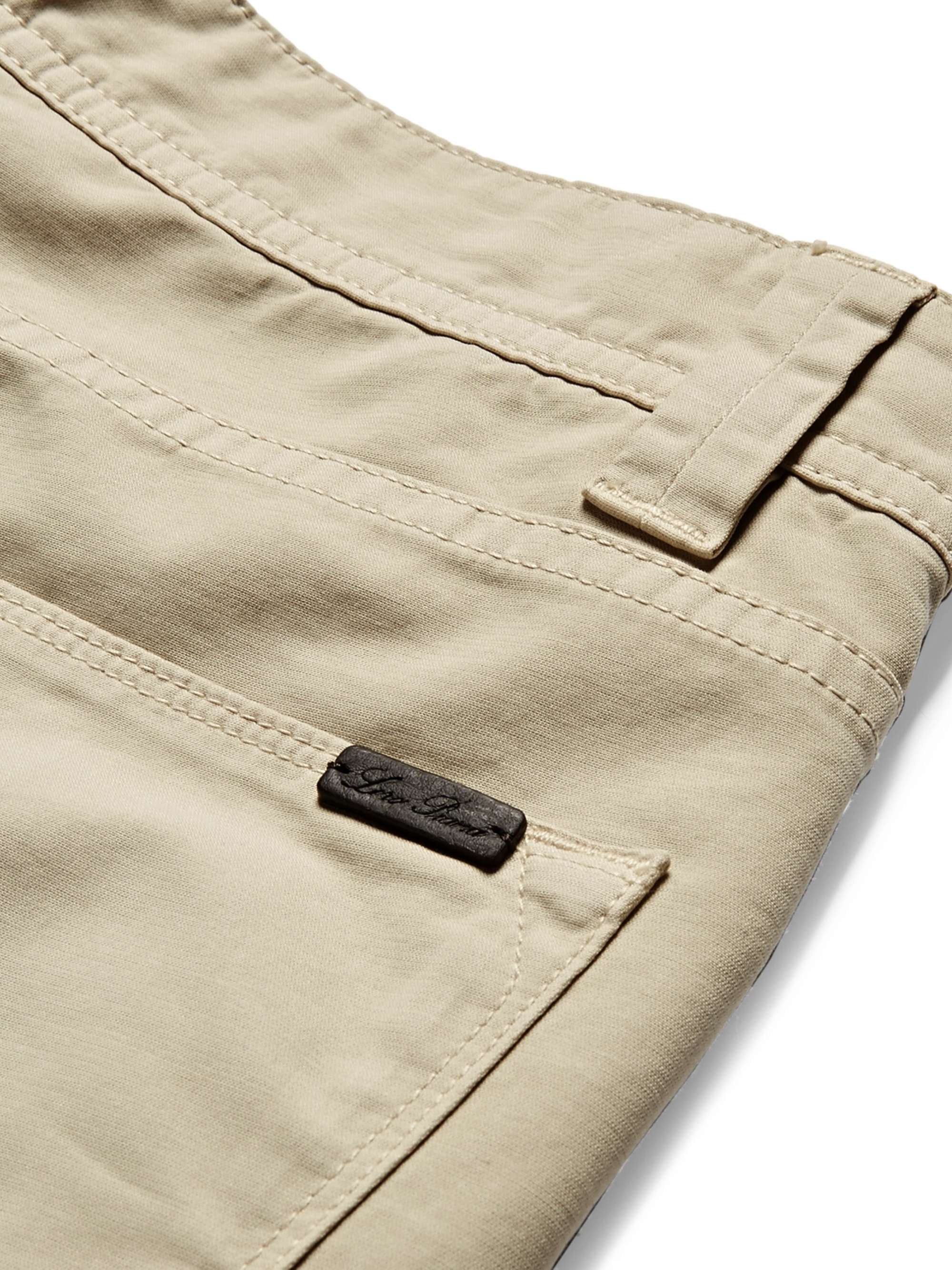 LORO PIANA Slim-Fit Stretch-Cotton Trousers