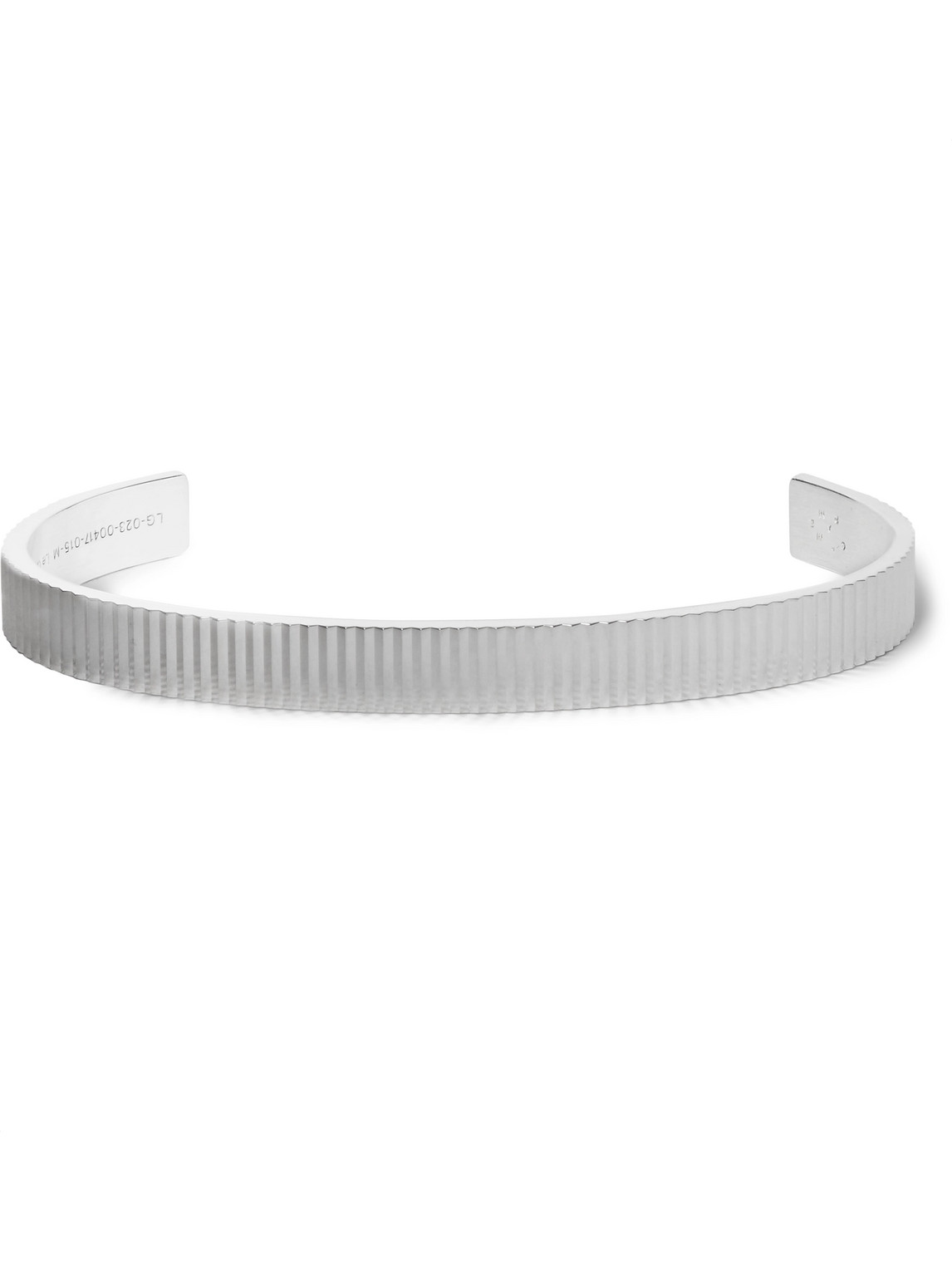 Le Gramme Le 23 Guilloché Polished Sterling Silver Cuff