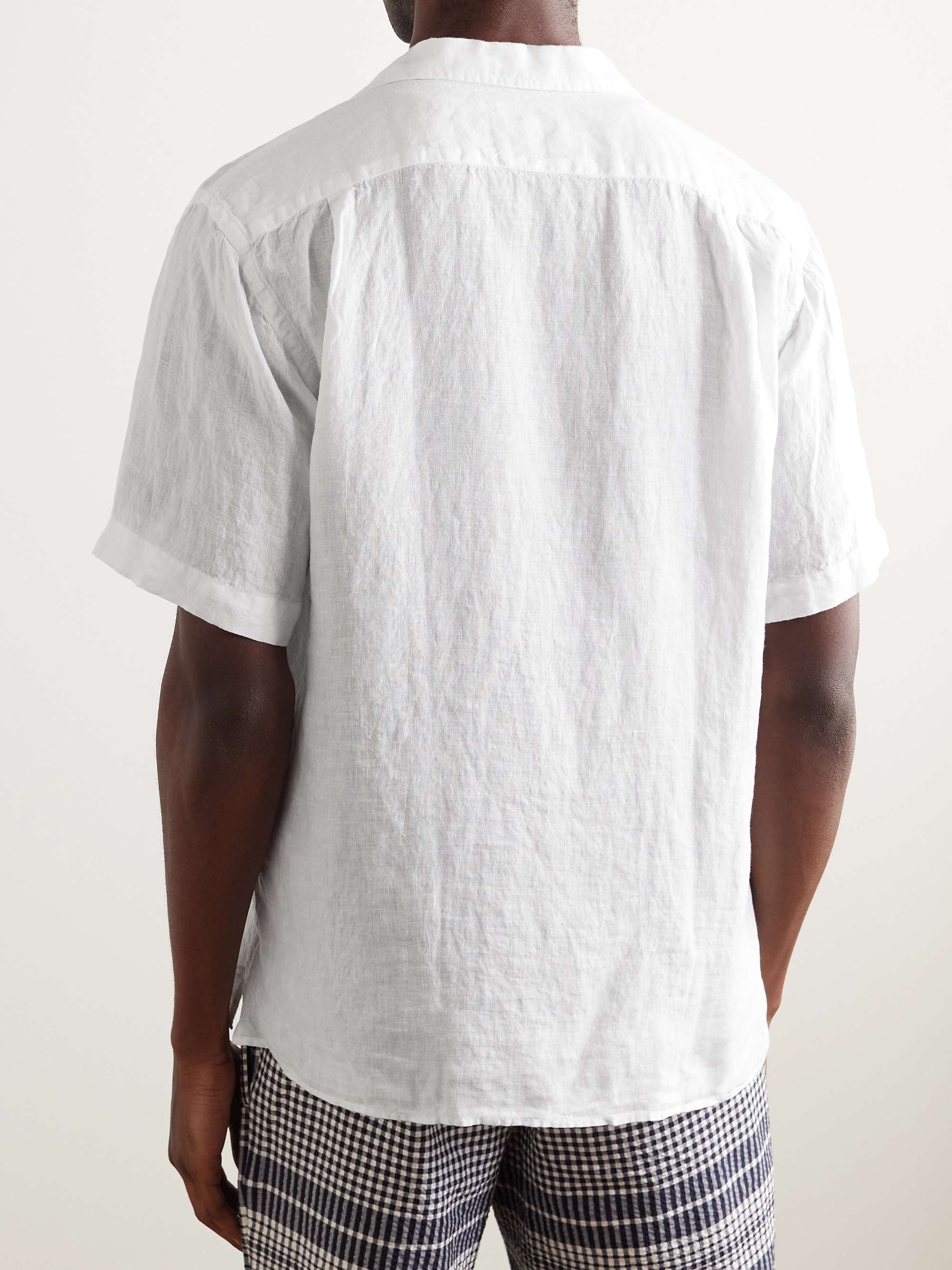 HARTFORD Camp-Collar Linen Shirt